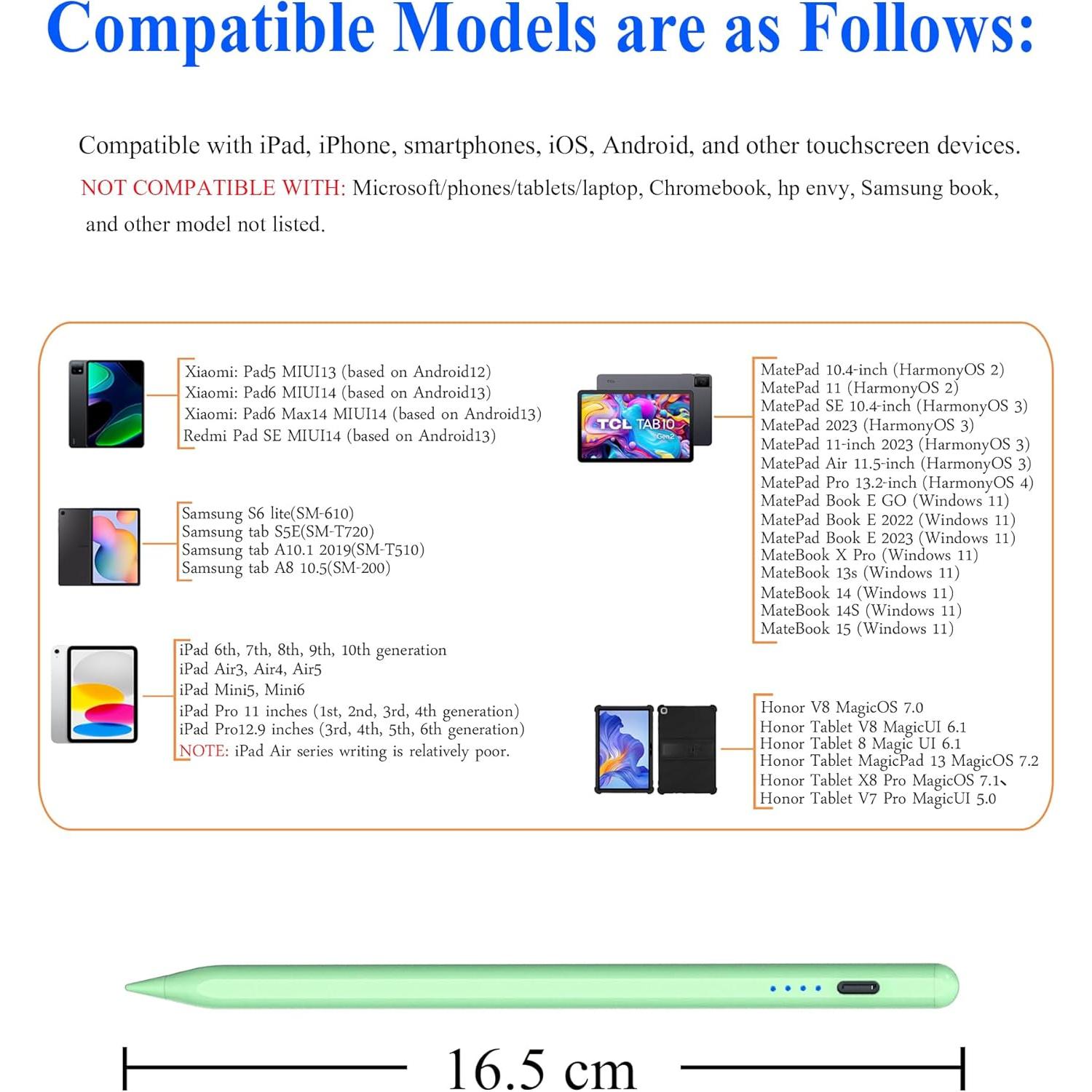 Bolígrafo Stylus DOGAIN Verde para iPad y Pantallas Táctiles