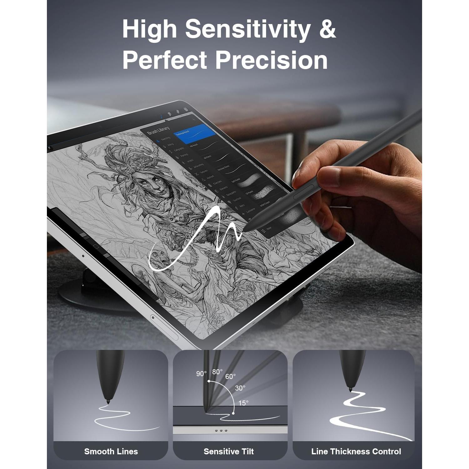 S Pen TiMOVO para Samsung Galaxy Tab S10 FE/S9 FE - Borrador, 5 Puntas