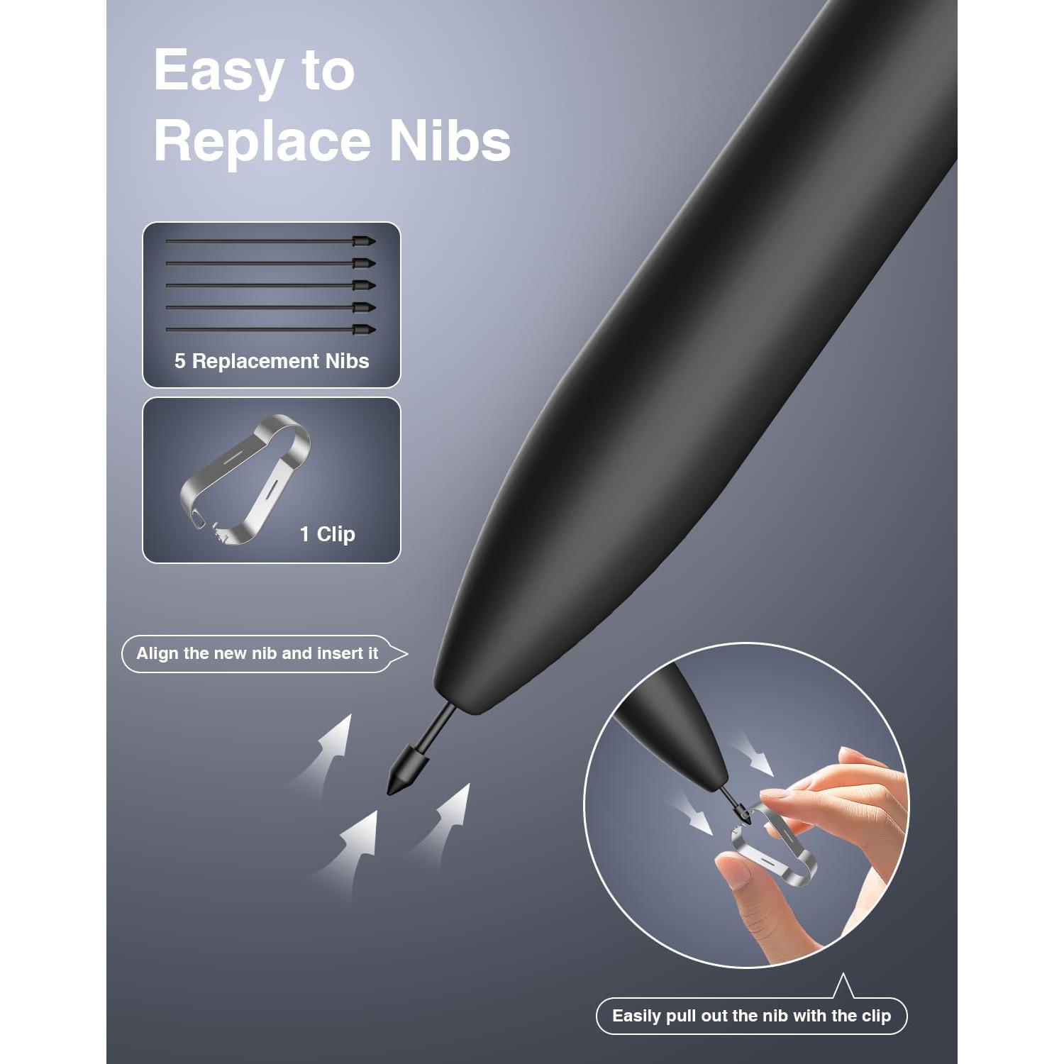 S Pen TiMOVO para Samsung Galaxy Tab S10 FE/S9 FE - Borrador, 5 Puntas