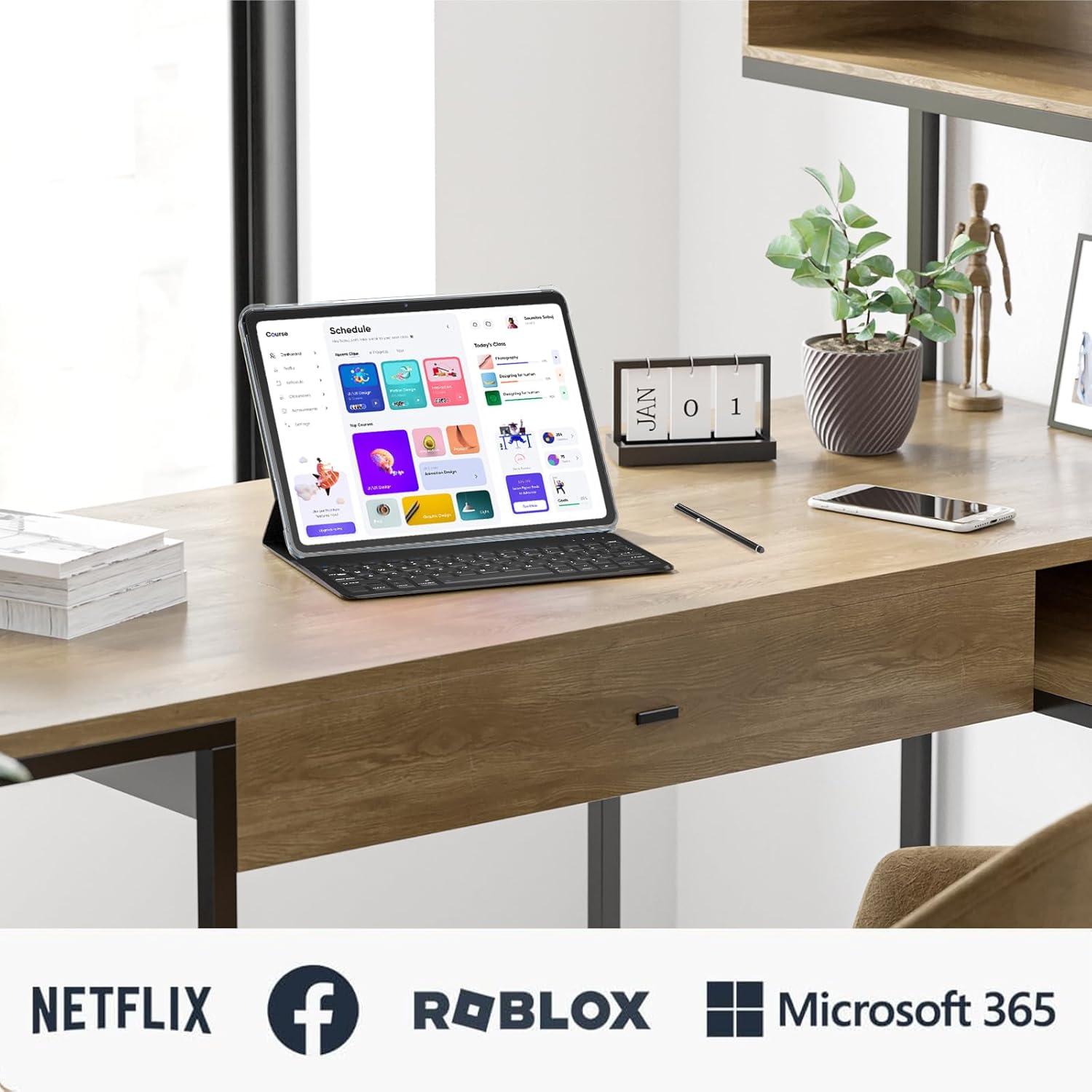 Tableta Android 15 TUOHAITIME 10.1" 12GB RAM 64GB ROM 1TB