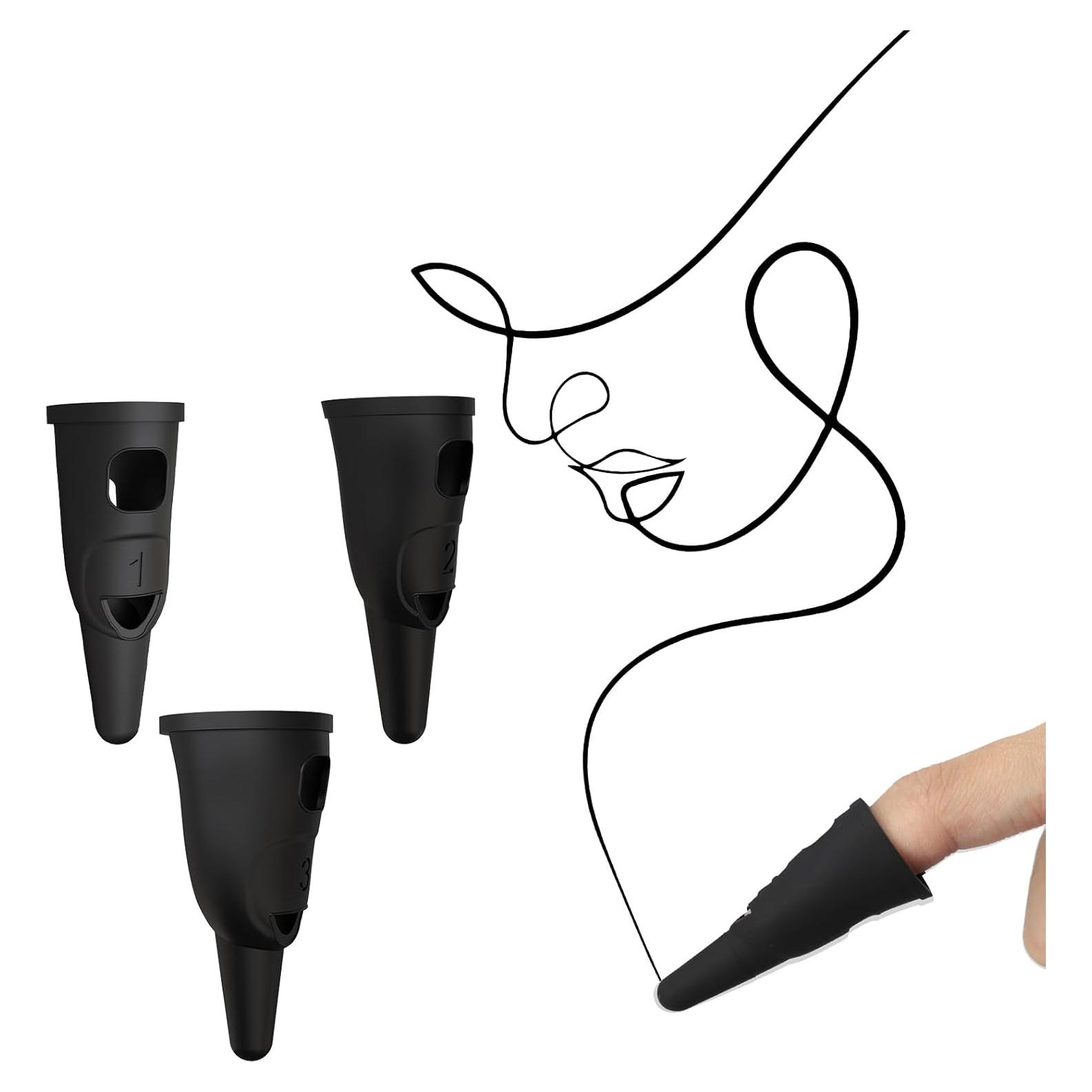 3 Estilógrafos de Silicona Táctil PKRFCJ para Tablets y Móviles