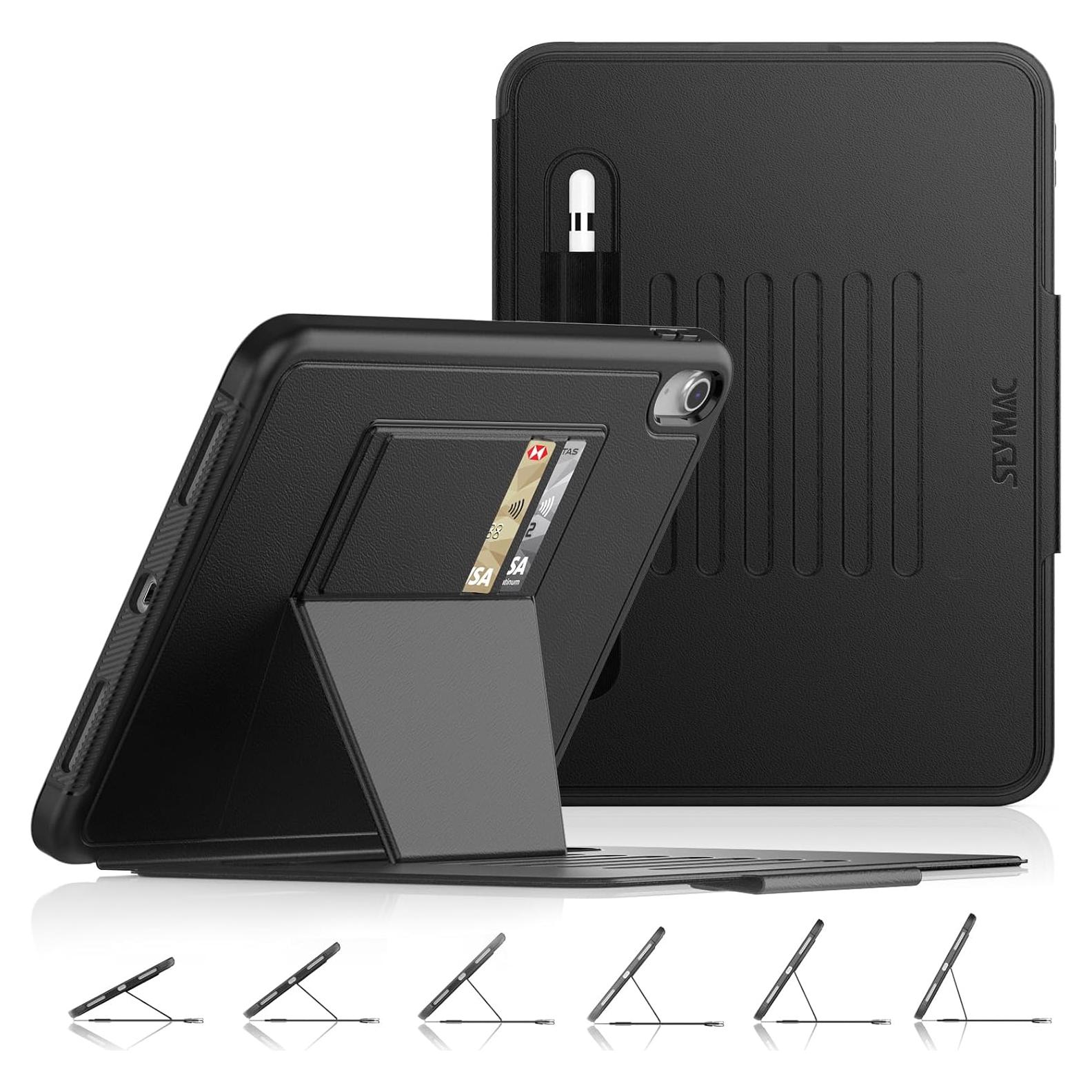 Estuche SEYMAC para iPad 11"/10.9" A16 Generación 2025/2022 Negro