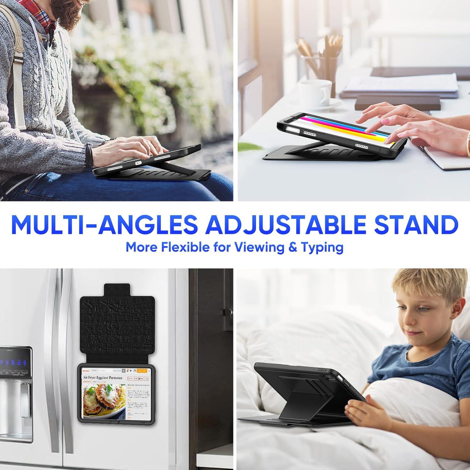 Estuche SEYMAC para iPad 11"/10.9" A16 Generación 2025/2022 Negro