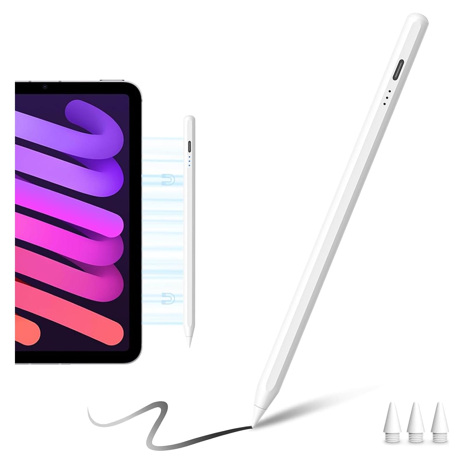 Lápiz Stylus para iPad EcoPestuGo, Carga Rápida, Rechazo de Palma