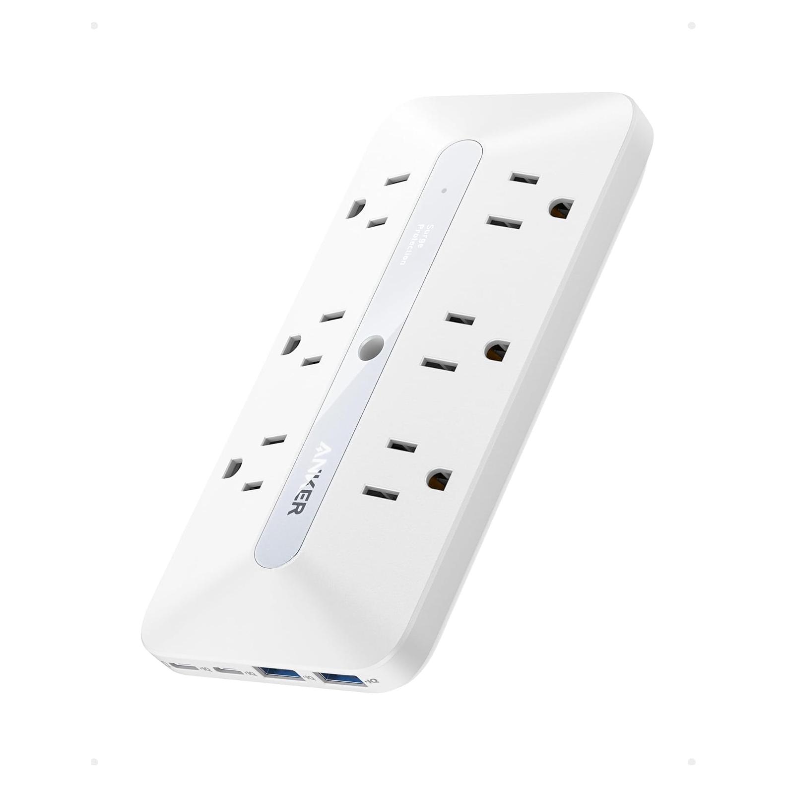 Extensor de Enchufe Anker A9251 10 en 1, Carga Rápida 20W