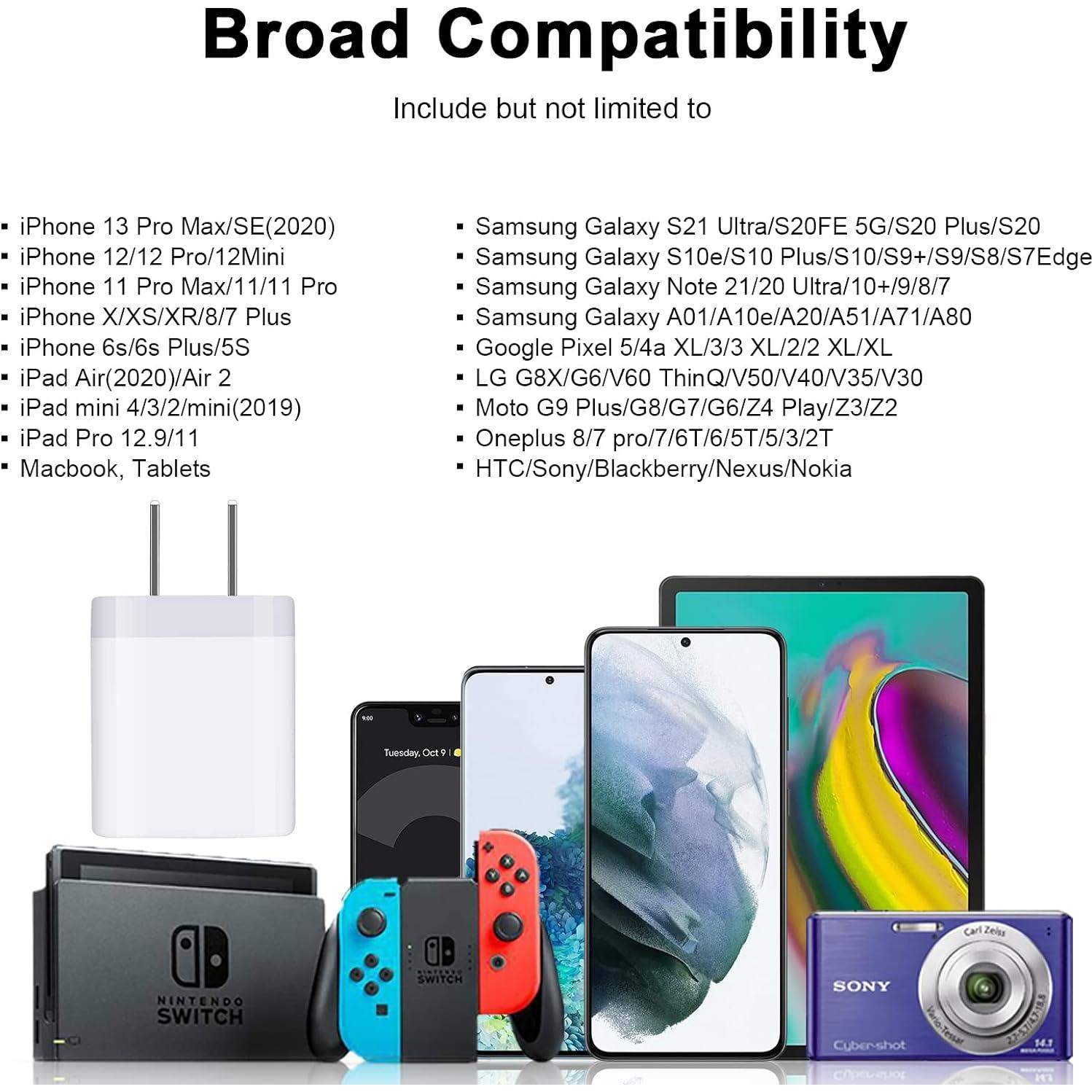 Cargador de Pared USB Doble Puerto GiGreen 5V 2.1A Paquete de 3