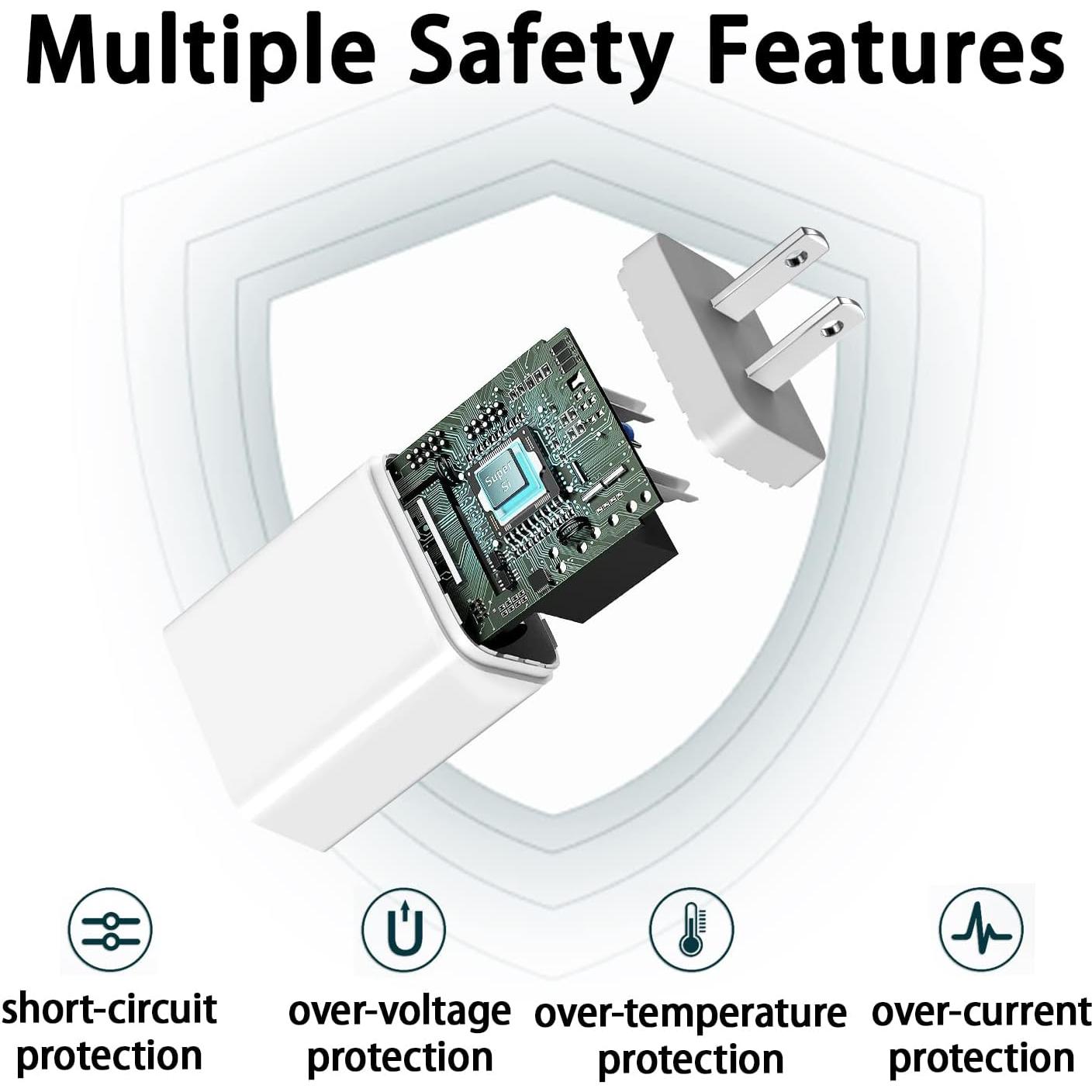 Cargador de pared USB DOTWARE 12W 2.4A para iPhone y Android