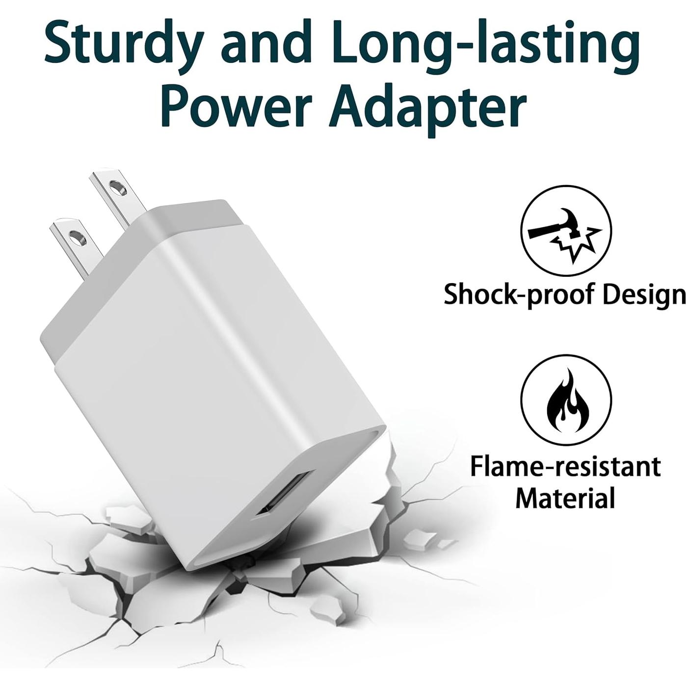 Cargador de pared USB DOTWARE 12W 2.4A para iPhone y Android