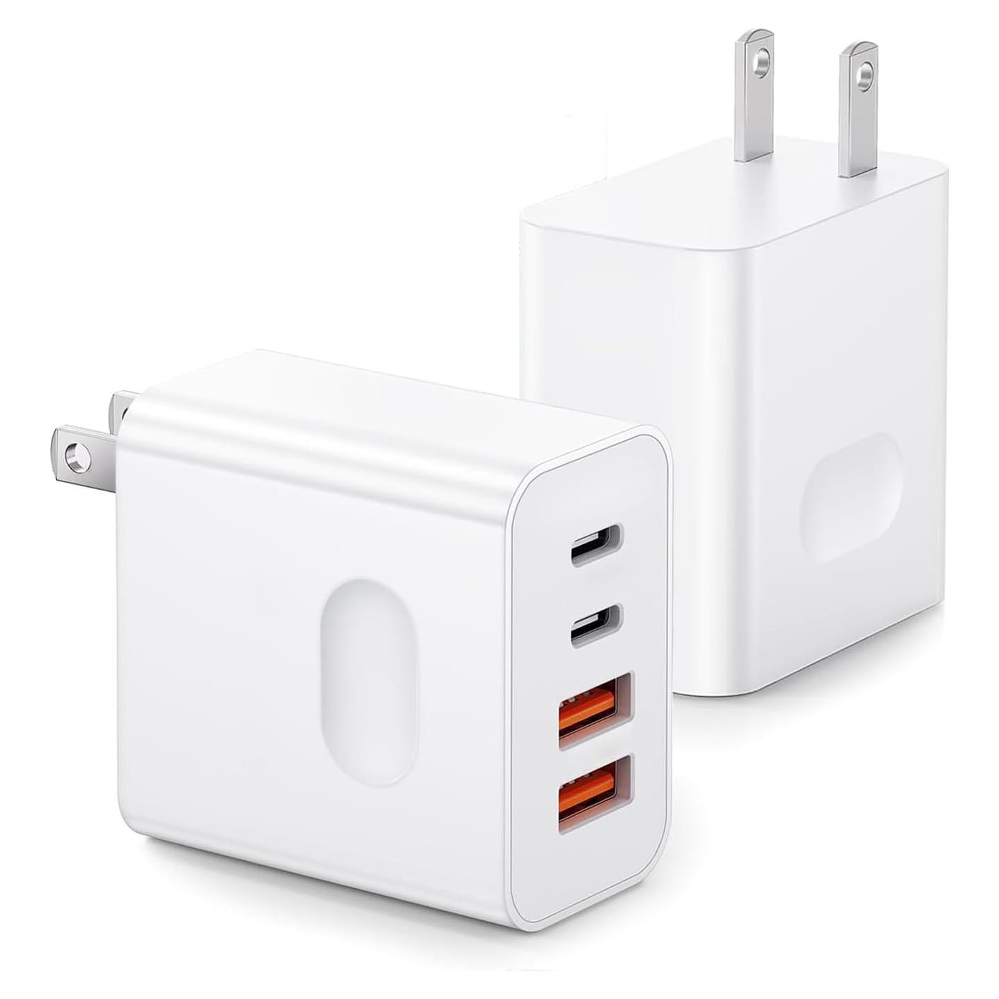 Cargador Rápido USB C 40W 2Pack Dongguan Kule, 4 Puertos