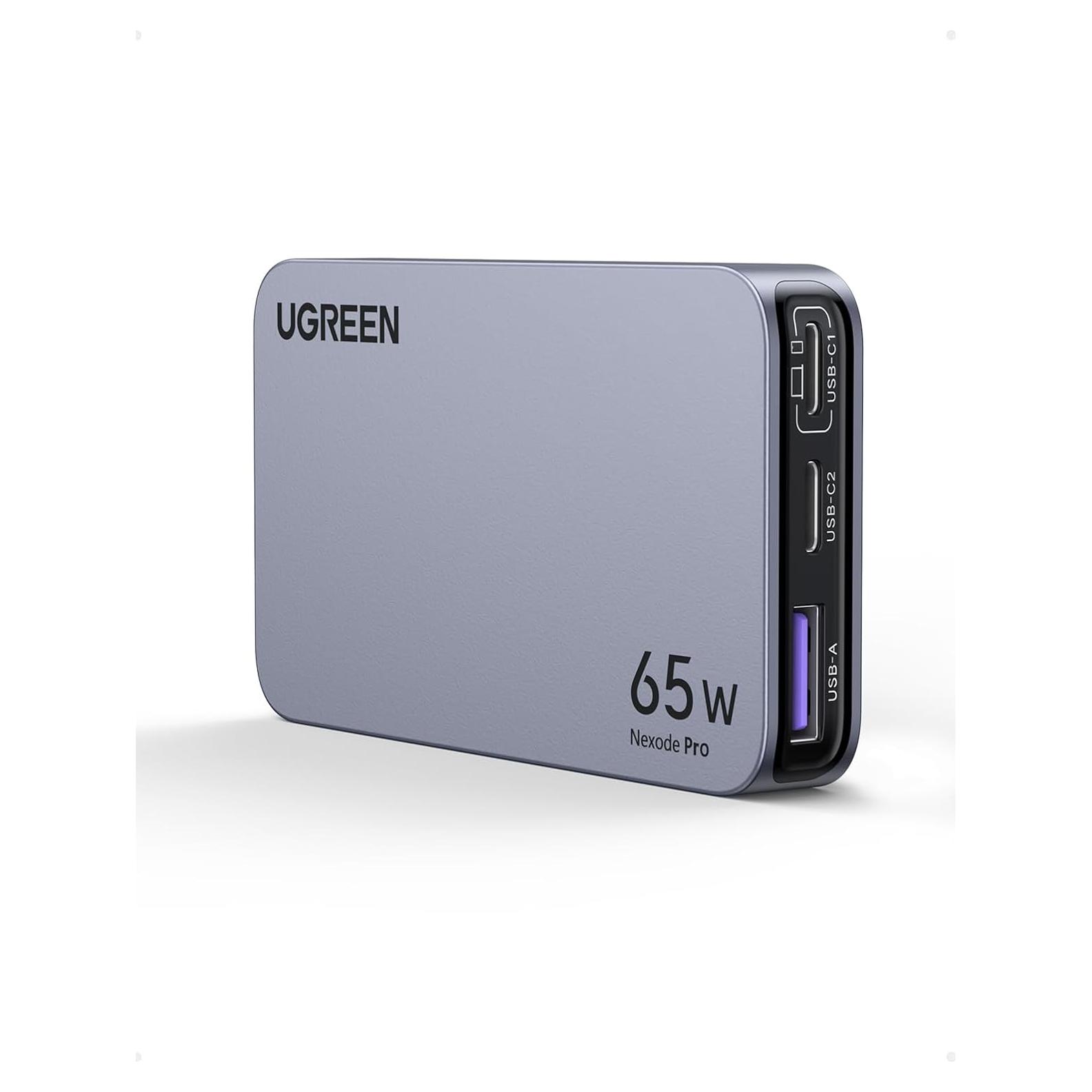 Cargador USB C UGREEN Nexode Pro 65W 3 Puertos Rápido