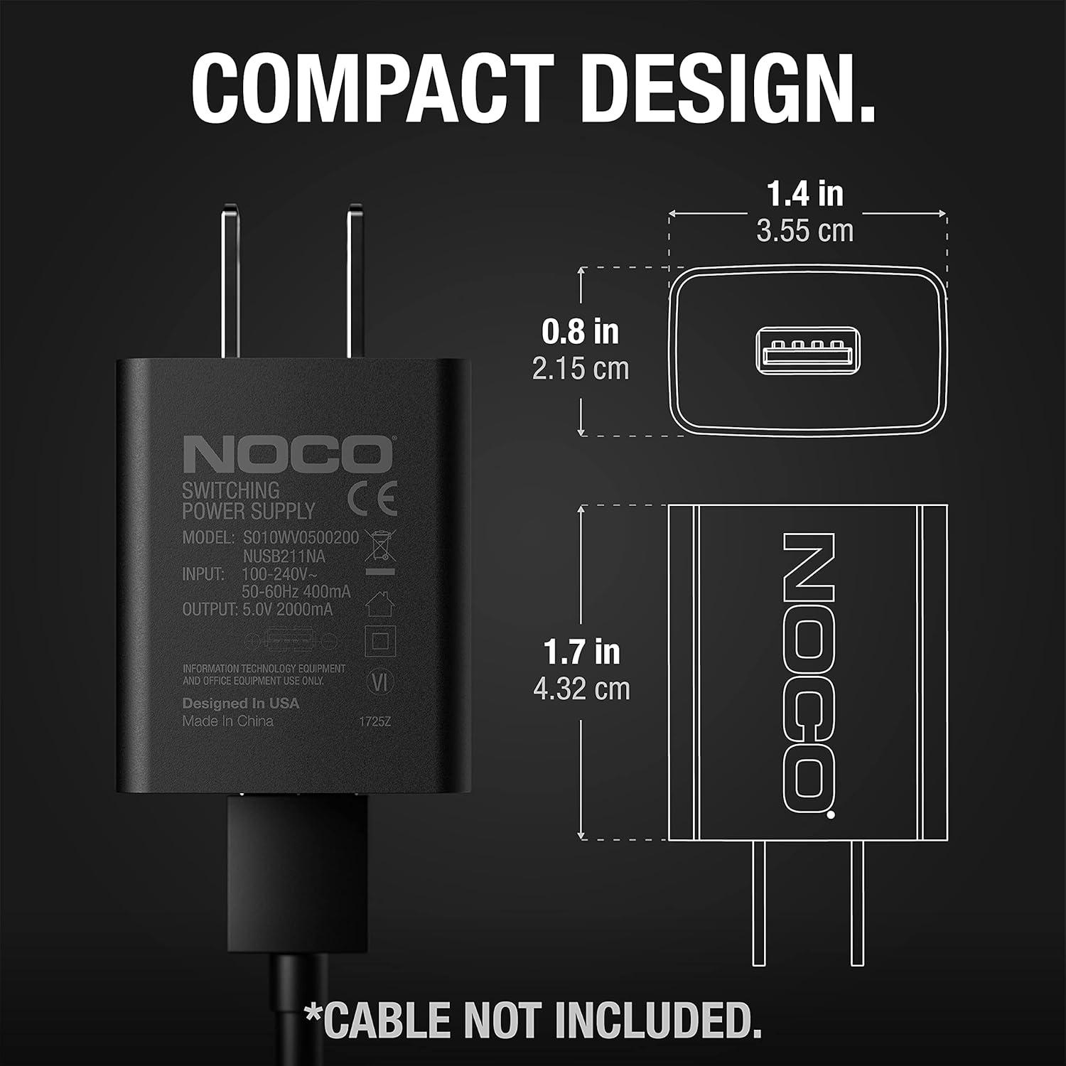 Cargador de pared USB NOCO NUSB211NA 10W 2.1A 5V