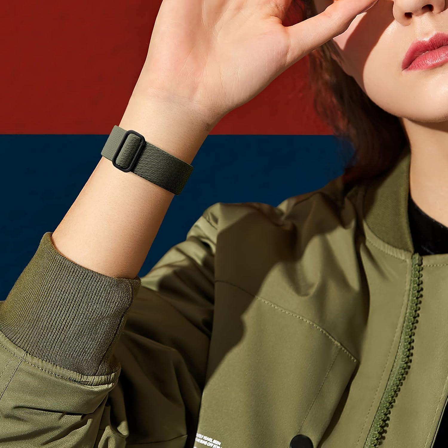 Banda Elástica de Nylon DaQin para Apple Watch 44mm 49mm 3 Piezas