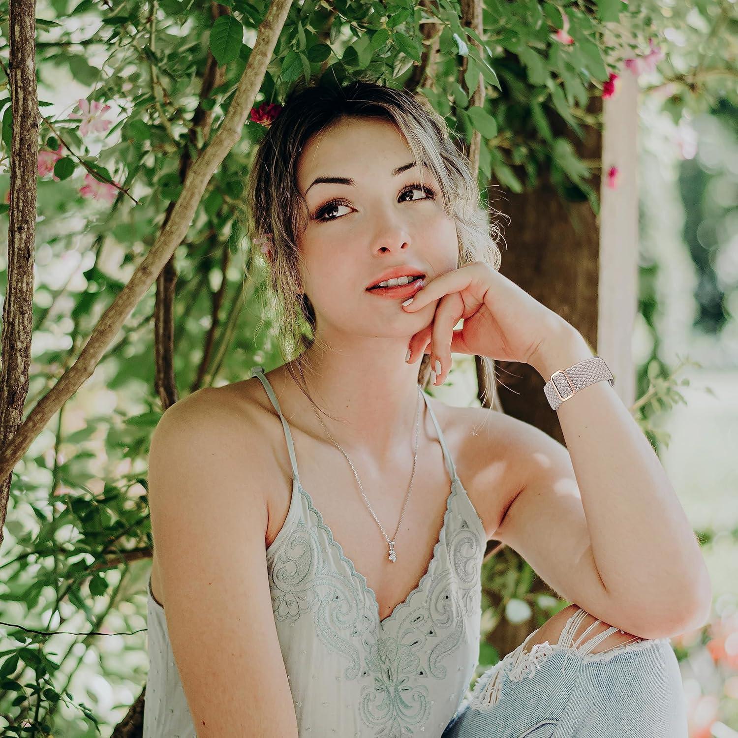 Banda Elástica Trenzada Suitisbest para Apple Watch 38-49mm