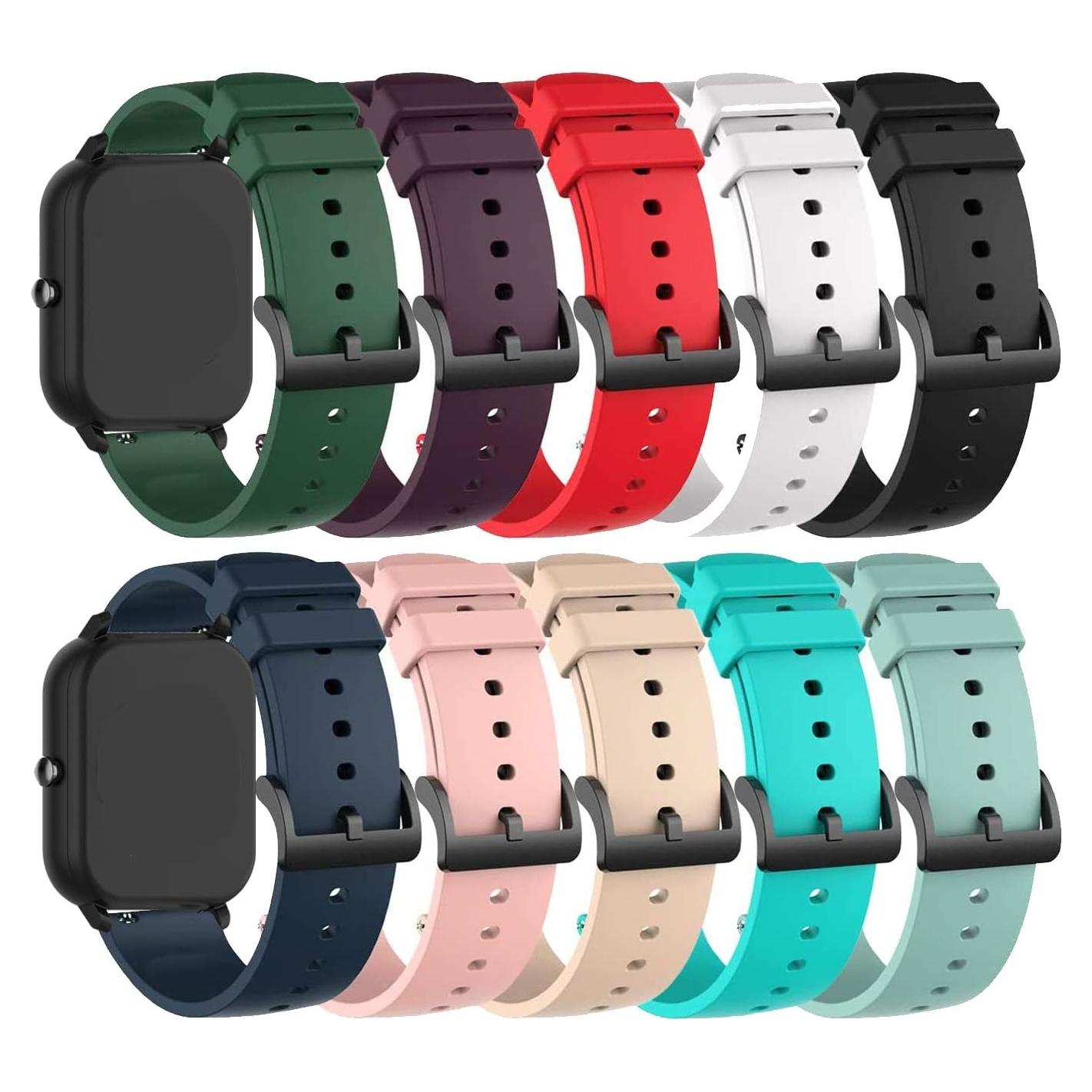 Correa de Silicona E ECSEM para Amazfit Active 2 - 20mm Multicolor
