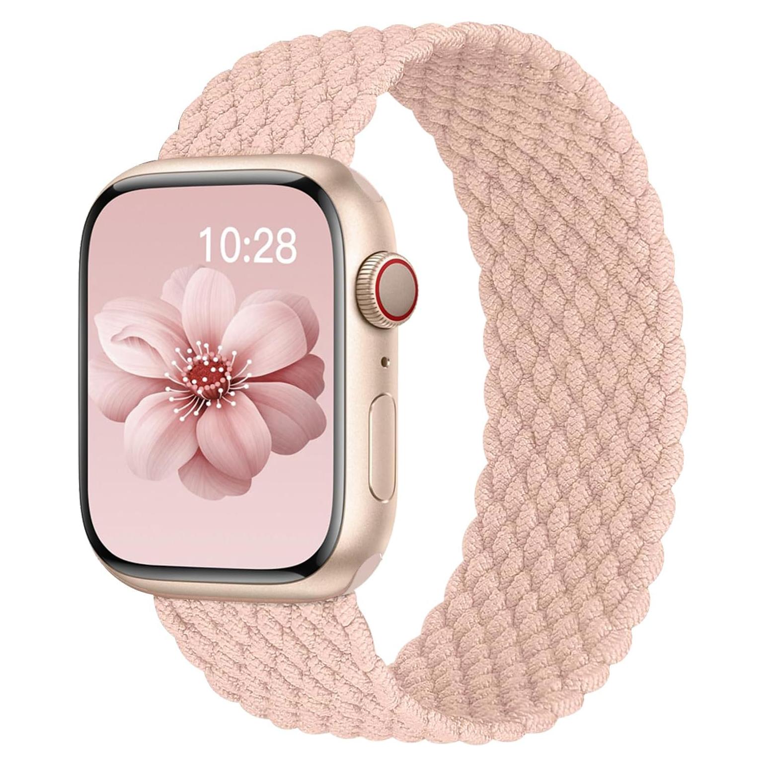 Banda trenzada Solo Loop DMVEIMAL para Apple Watch 38-49mm