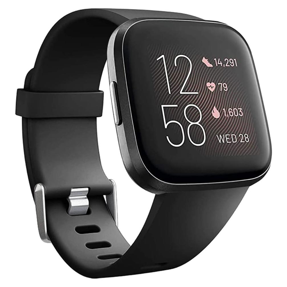 Bandas de Reemplazo Fitbit Versa 2 Silicona Ajustable Negro