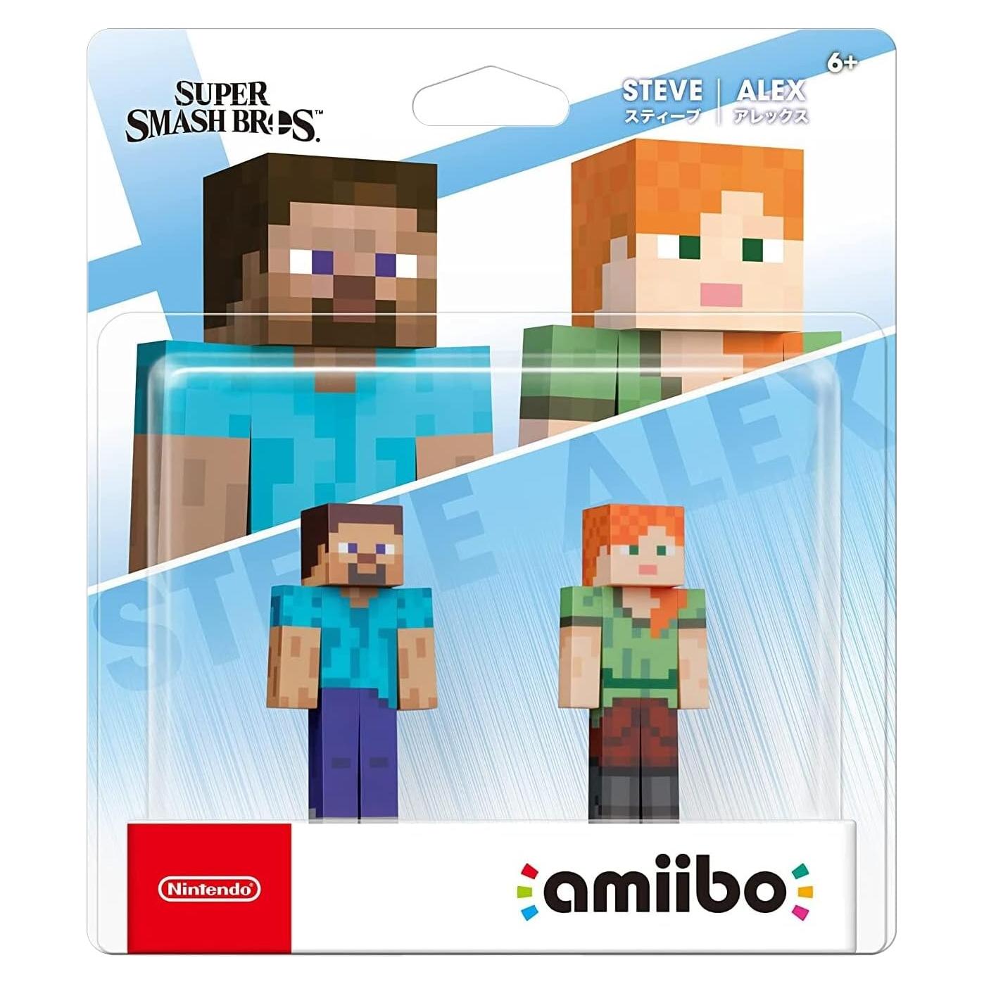 Amiibo Steve y Alex 2-pack Nintendo Super Smash Bros.