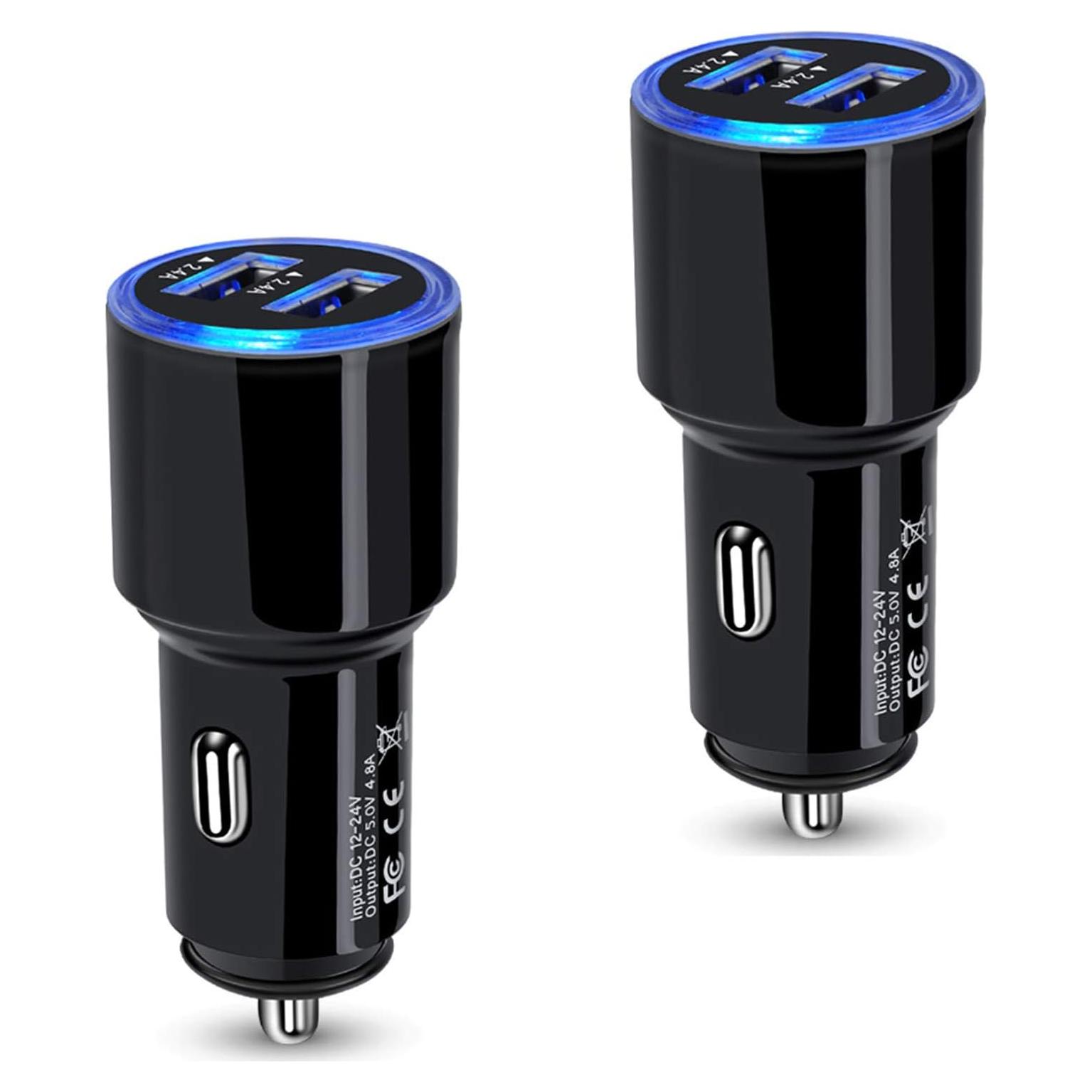 Cargador de Coche USB Doble Puerto 4.8A AndHot