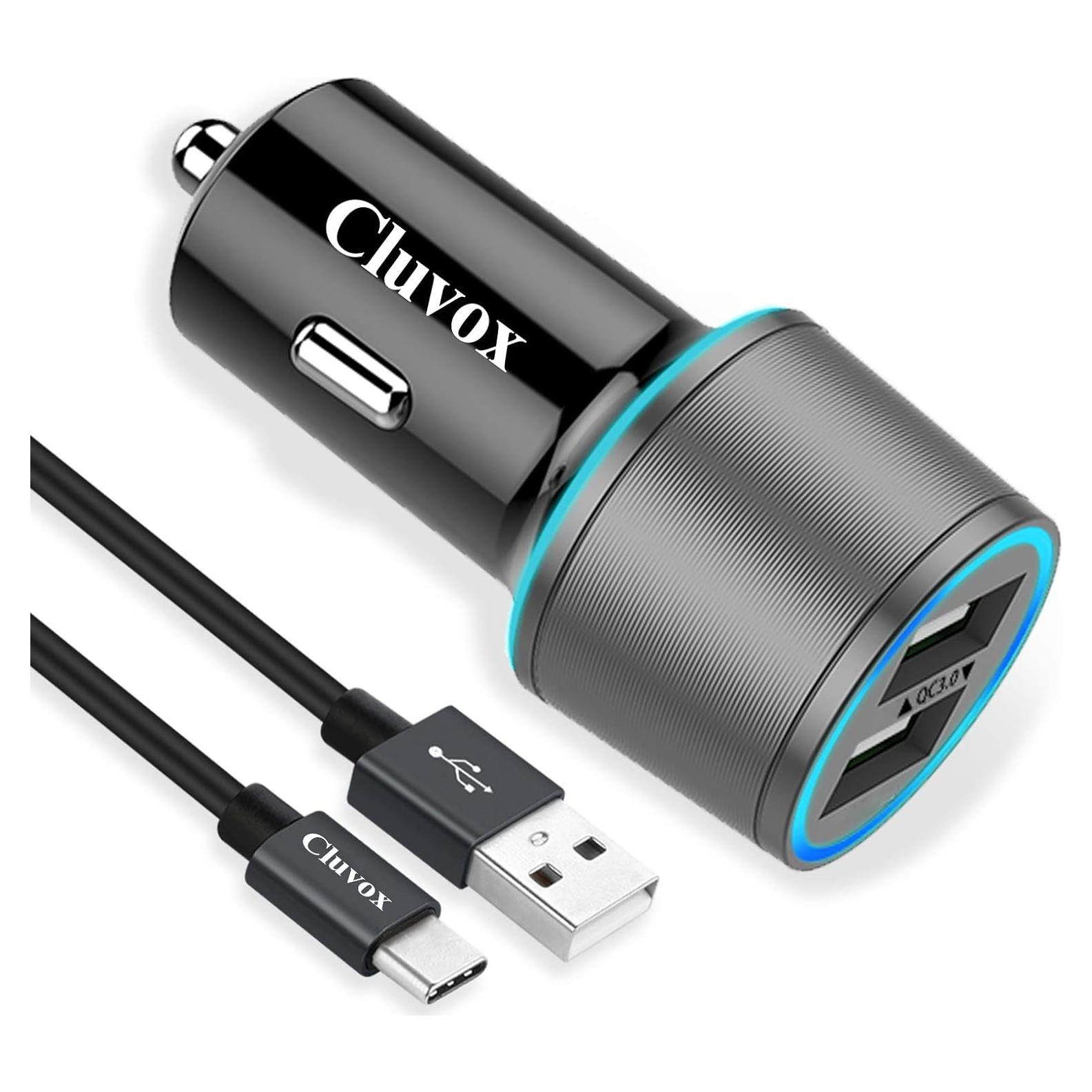 Cargador de coche USB C Rápido 18W Dongguan con Cable 1m