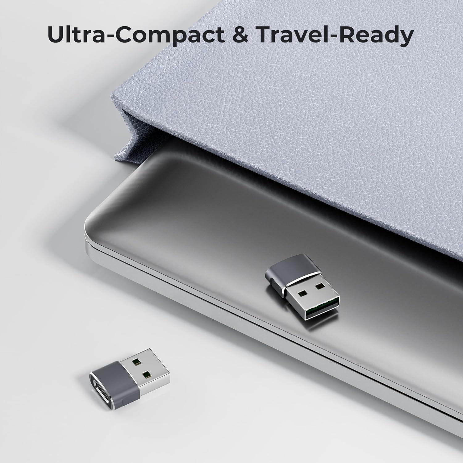 Adaptador USB a USB-C Basesailor 4Pack para iPhone y más