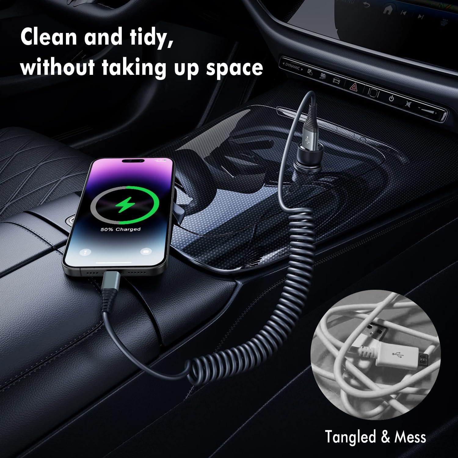 Cable de Carga Lightning Coiled 0.9m 2 Pack Heartbeats