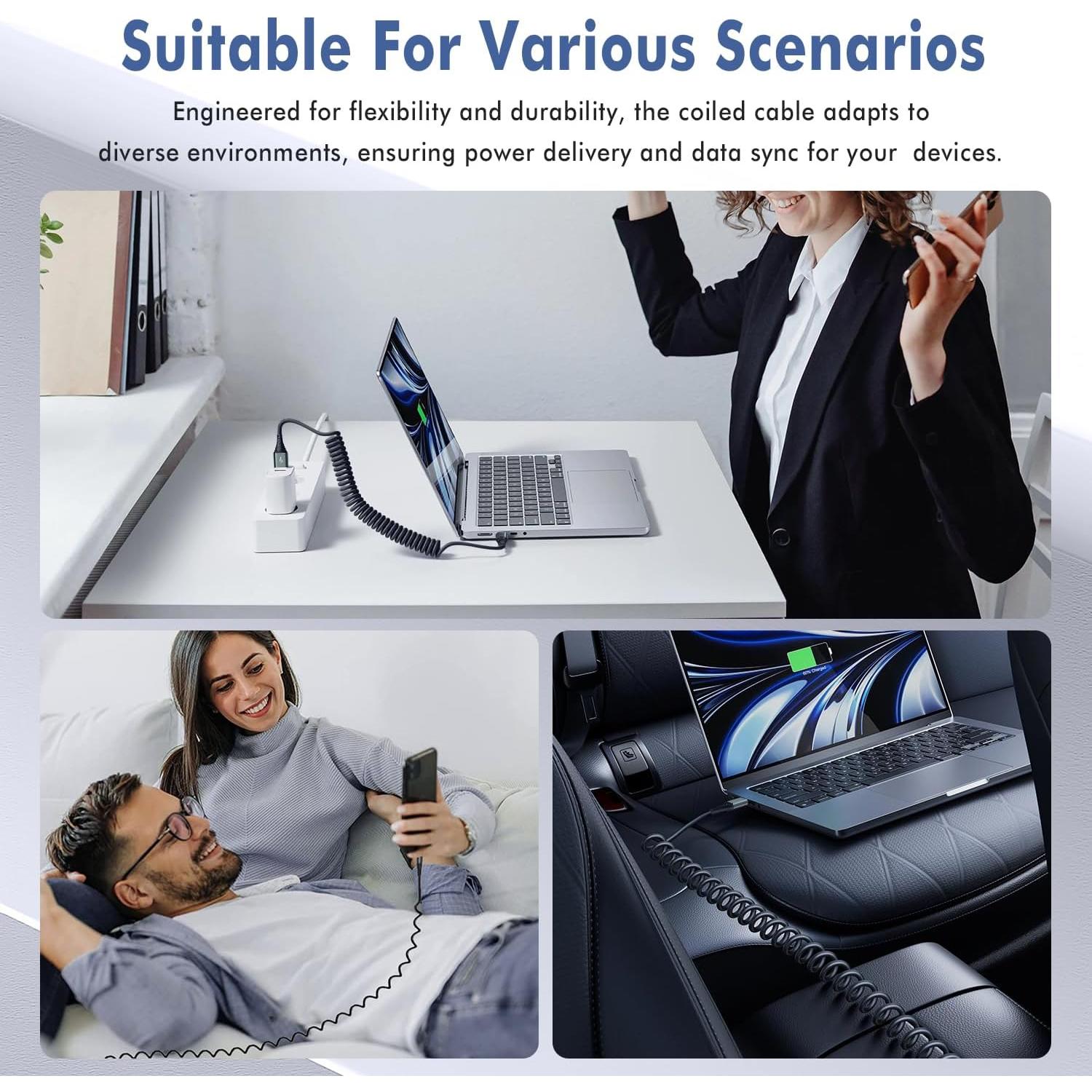 Cable de Carga Lightning Coiled 0.9m 2 Pack Heartbeats