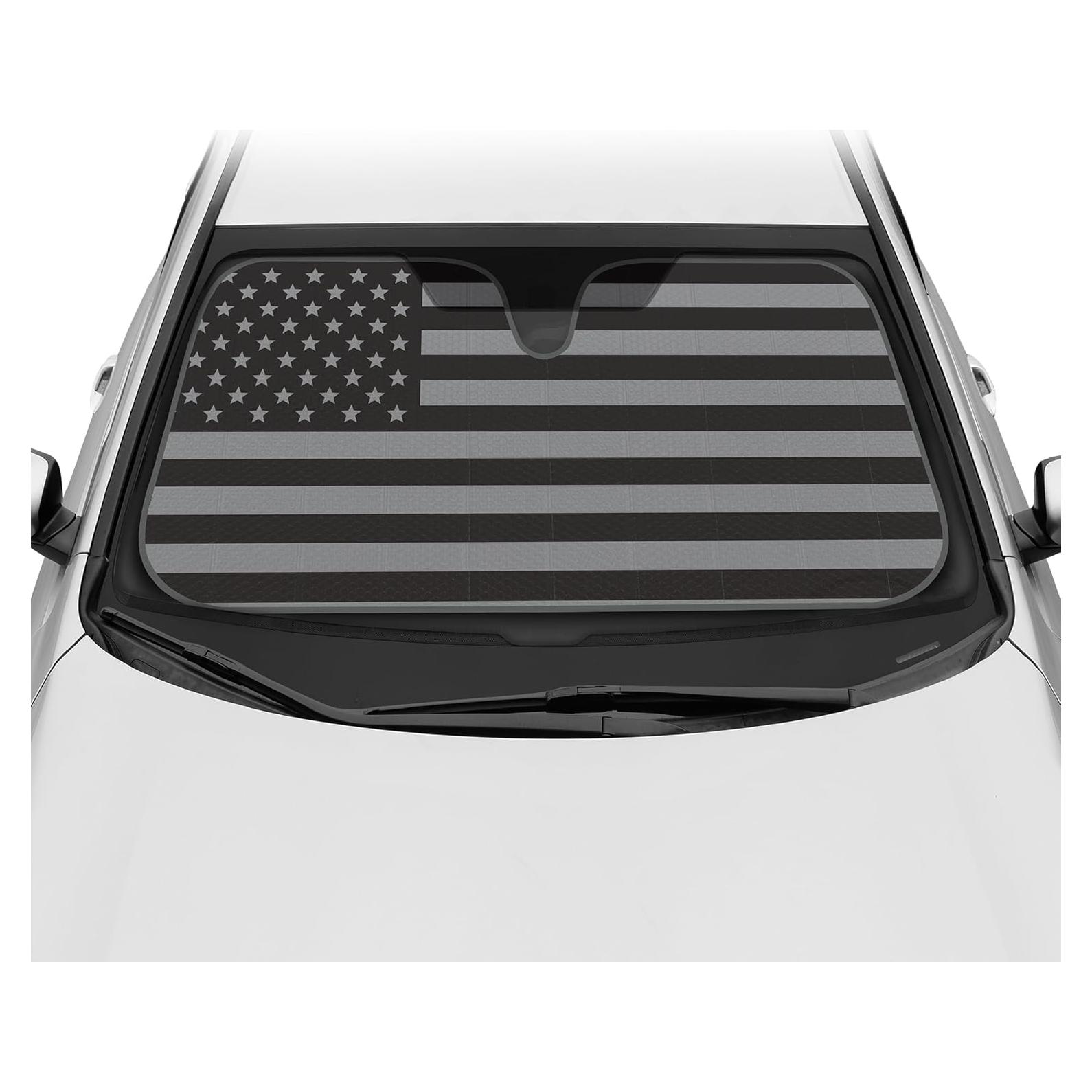 Sombrilla Parabrisas BDK USA Bandera Americana 147x69 cm