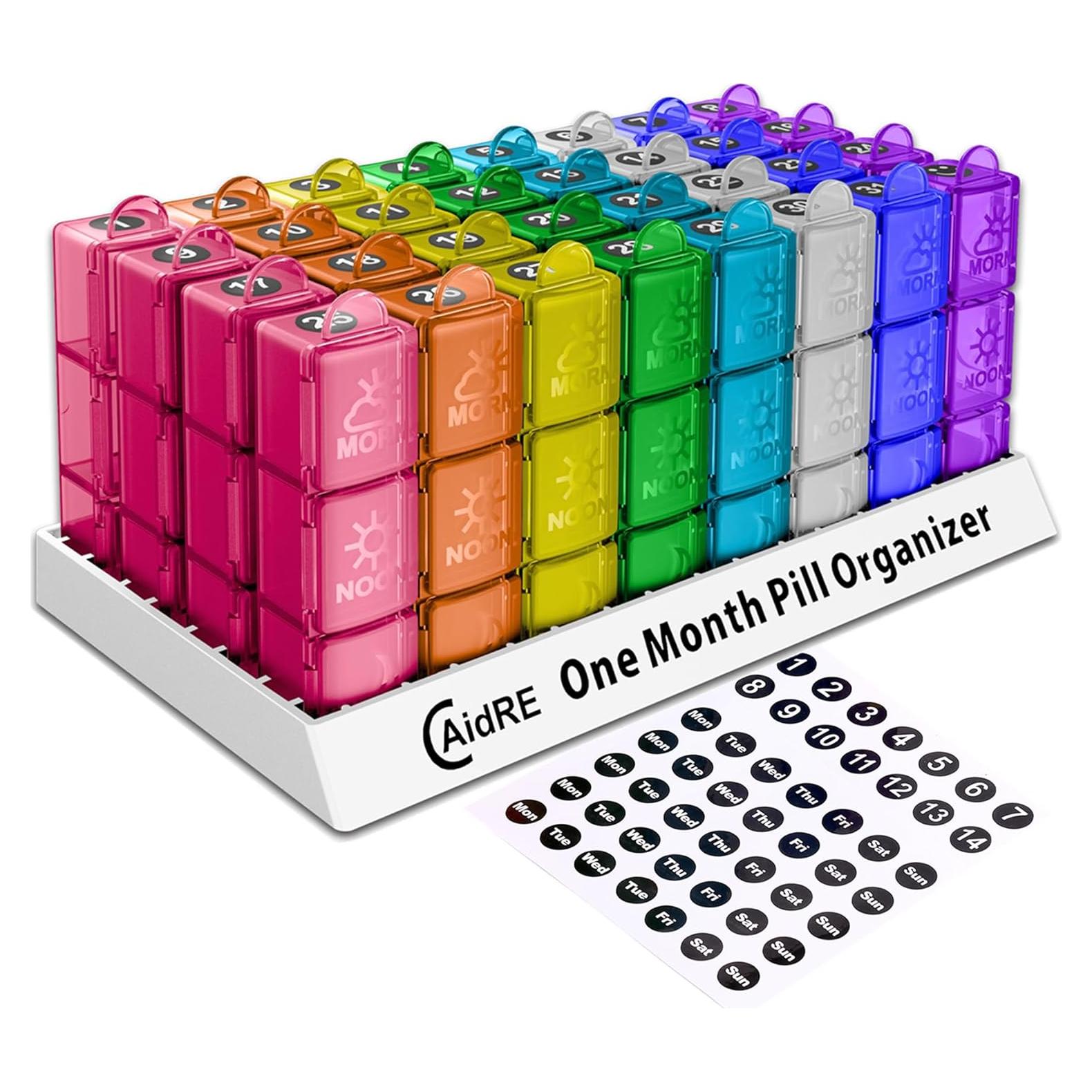 Organizador de Pastillas Mensual NewgGra 31 Compartimentos