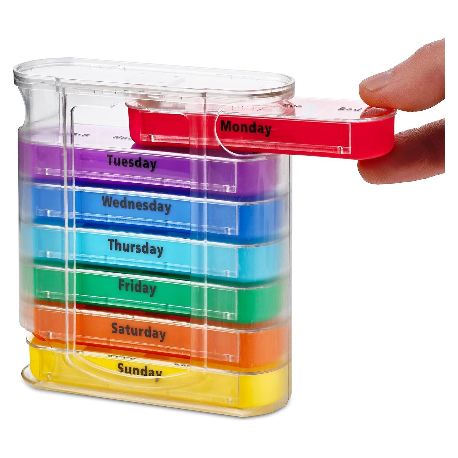 Organizador Semanal de Pastillas MEDca, 7 Días, 4 Tiempos