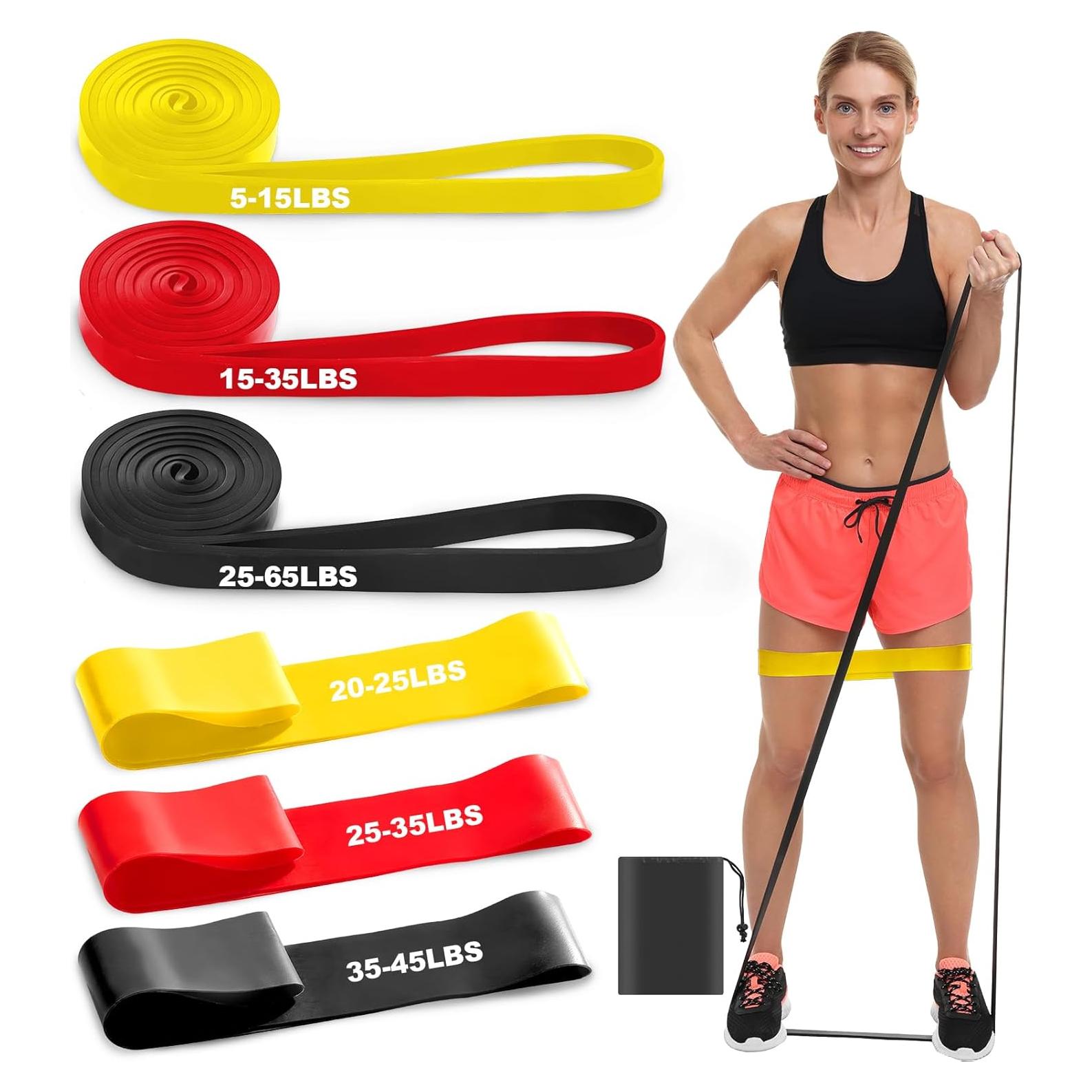 Juego de 6 Bandas de Resistencia CHUNNIN para Ejercicio