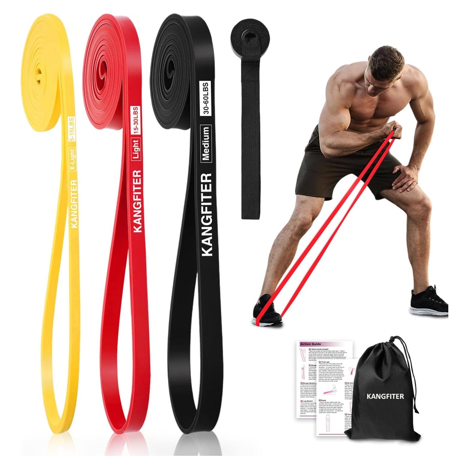 Bandas de Resistencia KANGFITER 3 Niveles para Entrenamiento