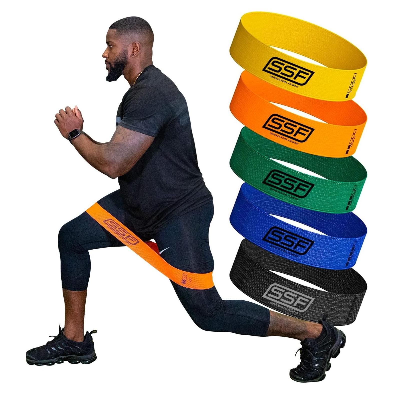Conjunto de Bandas de Resistencia Serious Steel Fitness - 5 Niveles