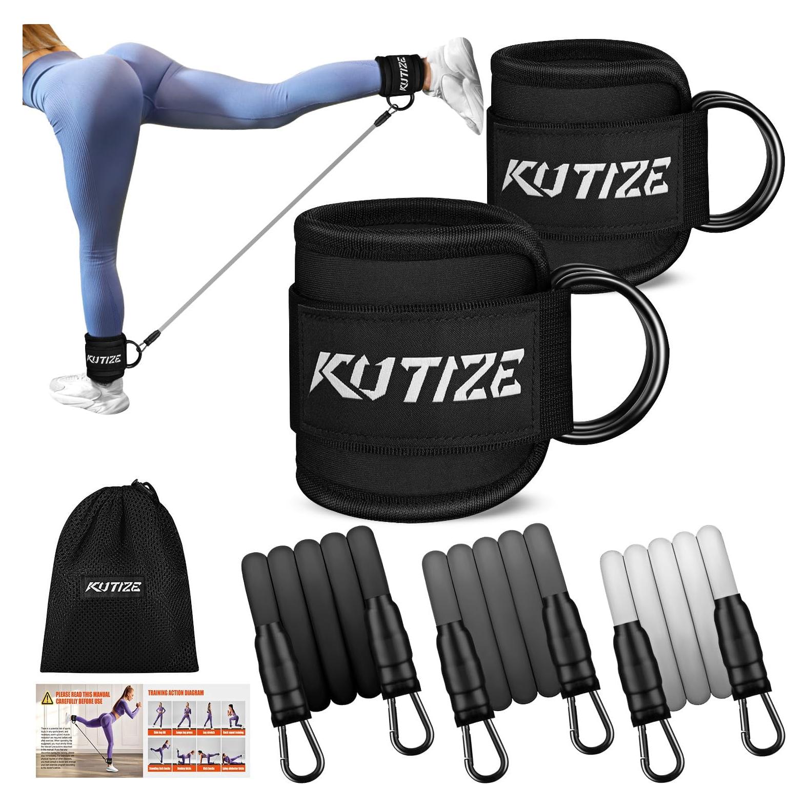 Bandas de Resistencia para Tobillos KUTIZE - 3 Niveles Ajustables