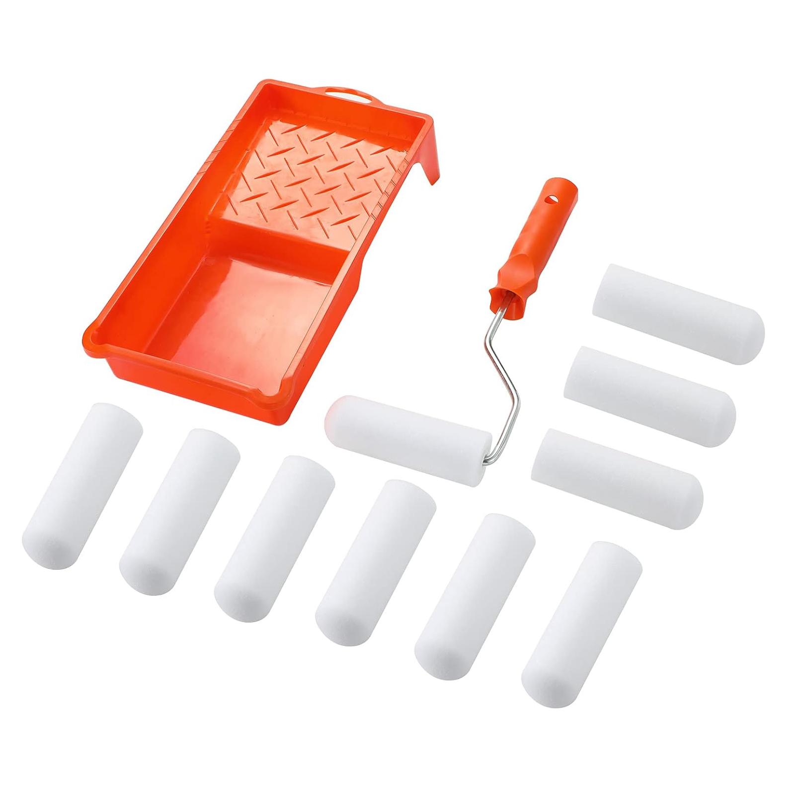 Juego de Rodillos de Pintura Mini XINGDELANG 12 Piezas 10 cm