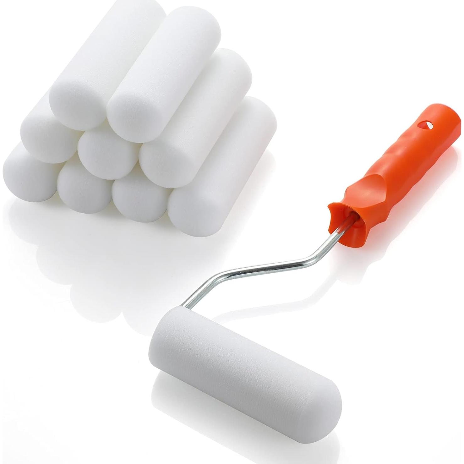 Juego de Rodillos de Pintura Mini XINGDELANG 12 Piezas 10 cm