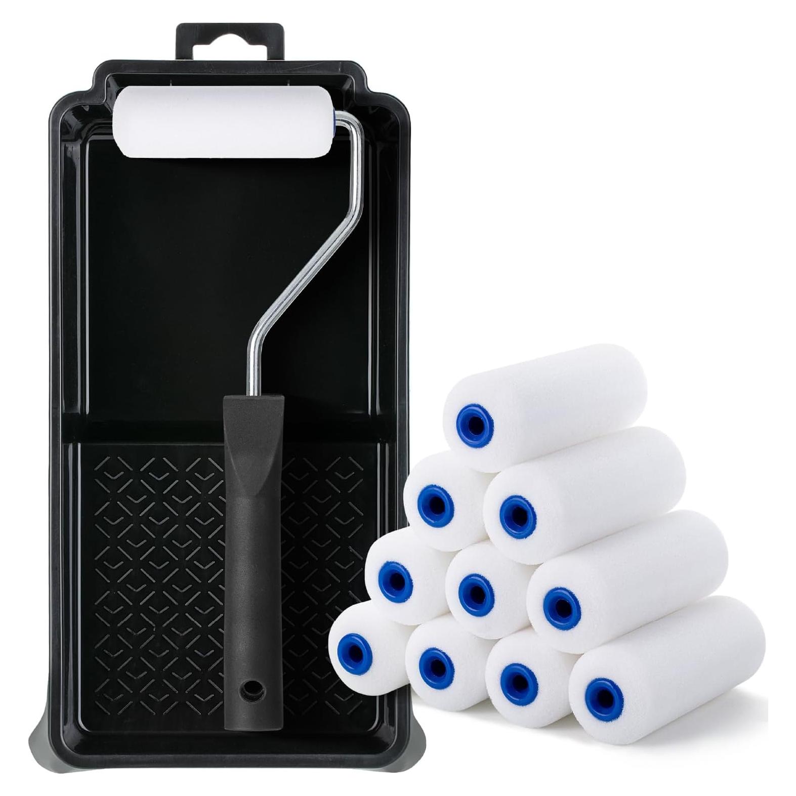 Juego de Rodillos de Pintura de Espuma Bates 12 Piezas 10 cm