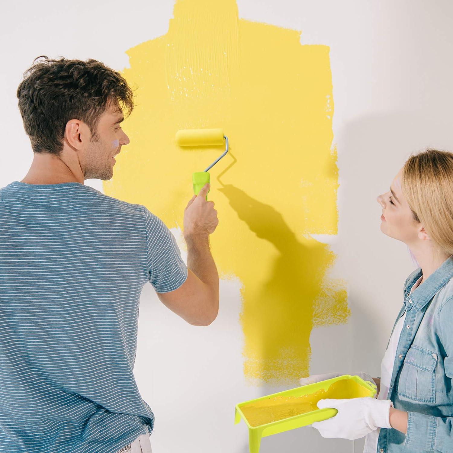 Kit Mini Rodillo de Pintura KUPOO 10.16 cm con Bandeja y Recambios