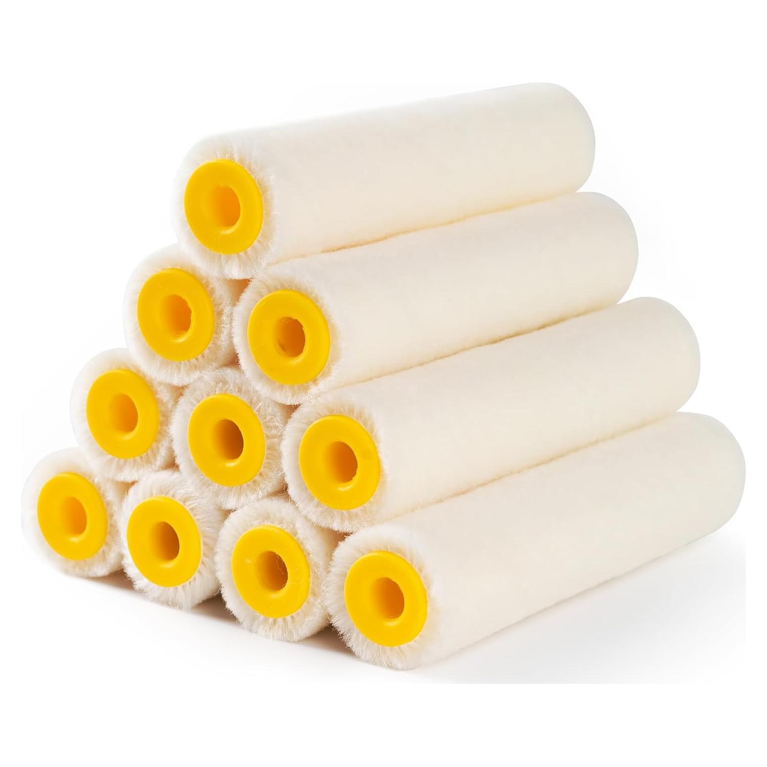 Rodillos de Pintura de 10 Piezas 10cm Mister Rui Lana Reutilizables