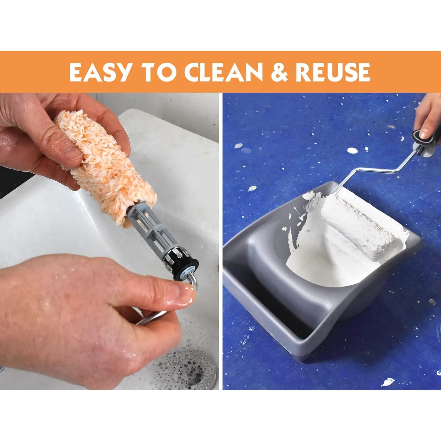 Rodillo de Pintura Mini ROLLINGDOG 4" Microfibra 3/8" Nap