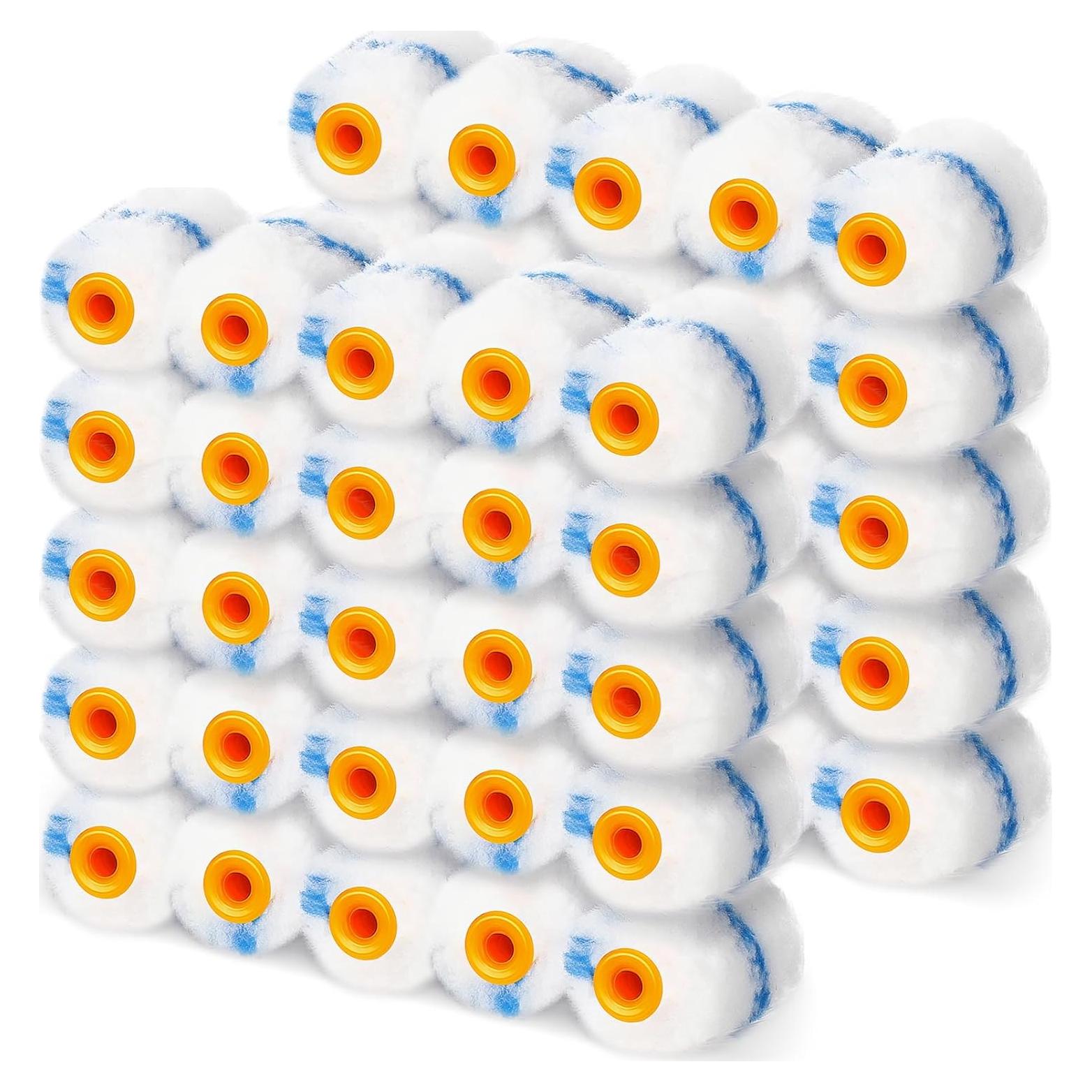 Rodillos de Pintura Mini Microfibra Leumoi 50 Pcs 5.08 cm