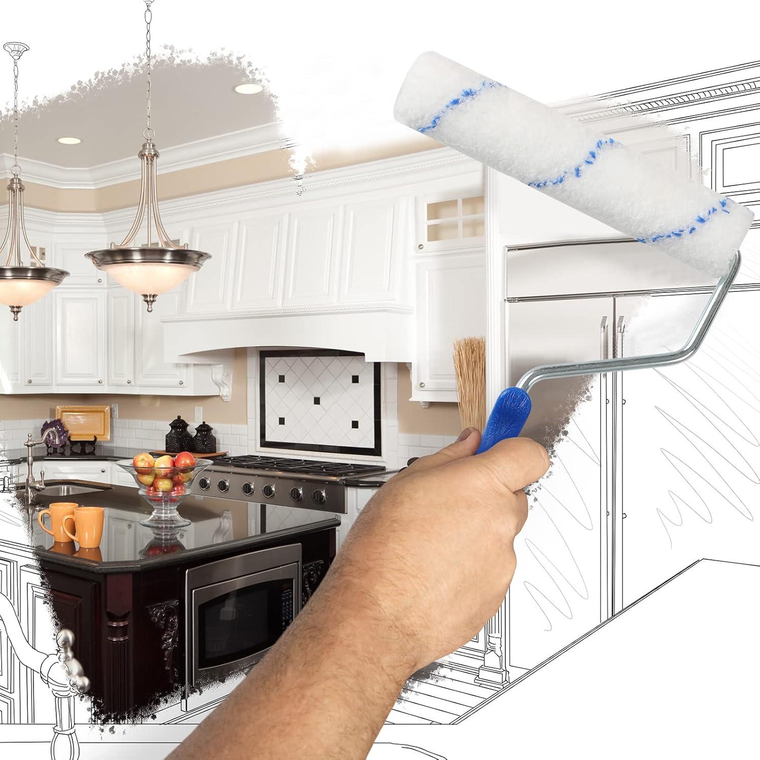 Kit de Rodillo de Pintura NANJA 6" - 9 Piezas, Acabado Suave