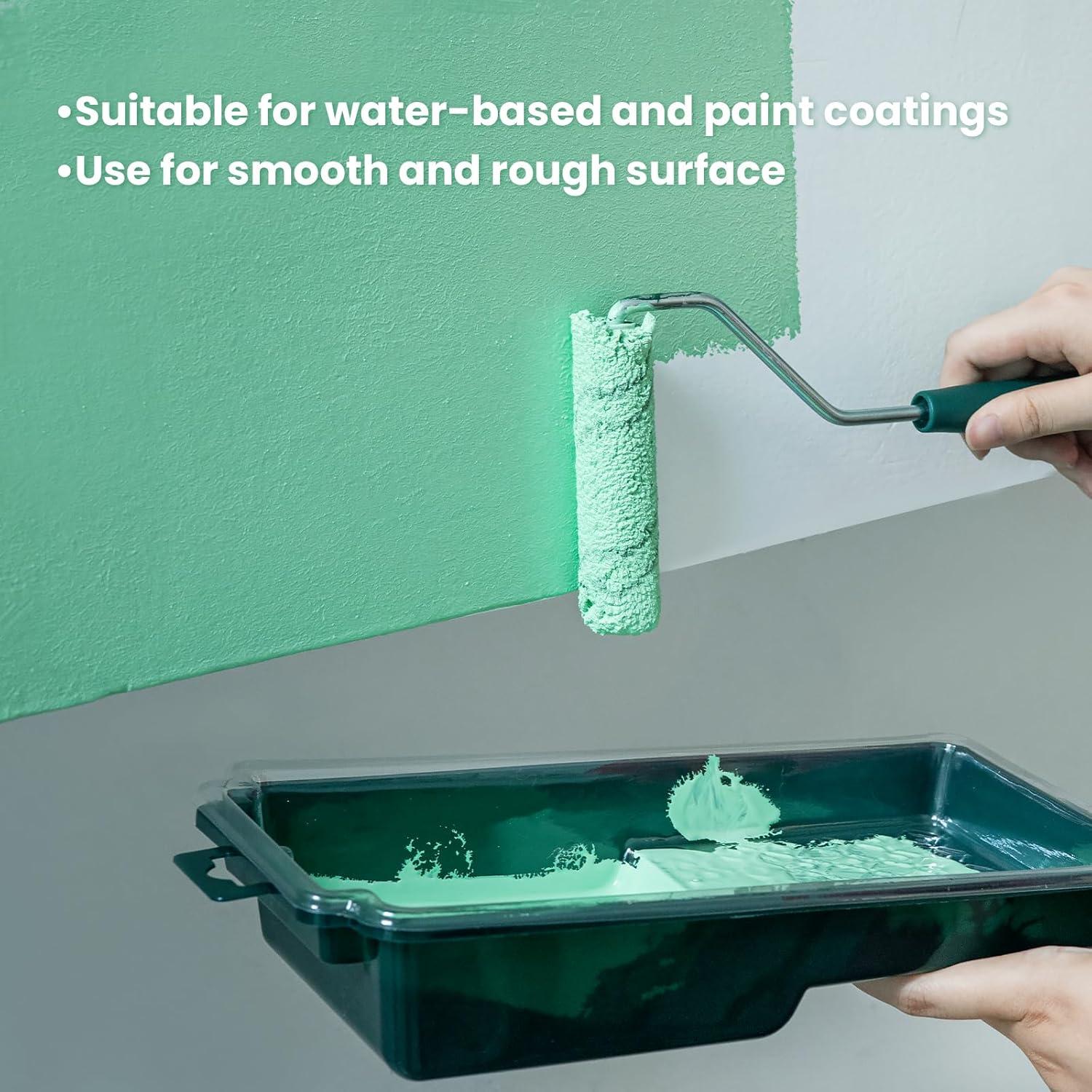 Kit Rodillo de Pintura Microfibra 4" con 40 Fundas HJPR4040