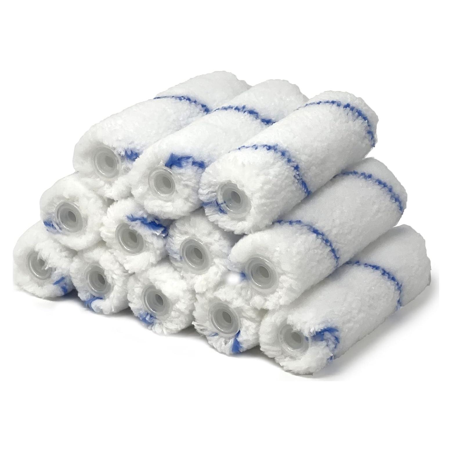 Cubiertas de Rodillo de Pintura Microfibra Allgala 4" - 12 Piezas