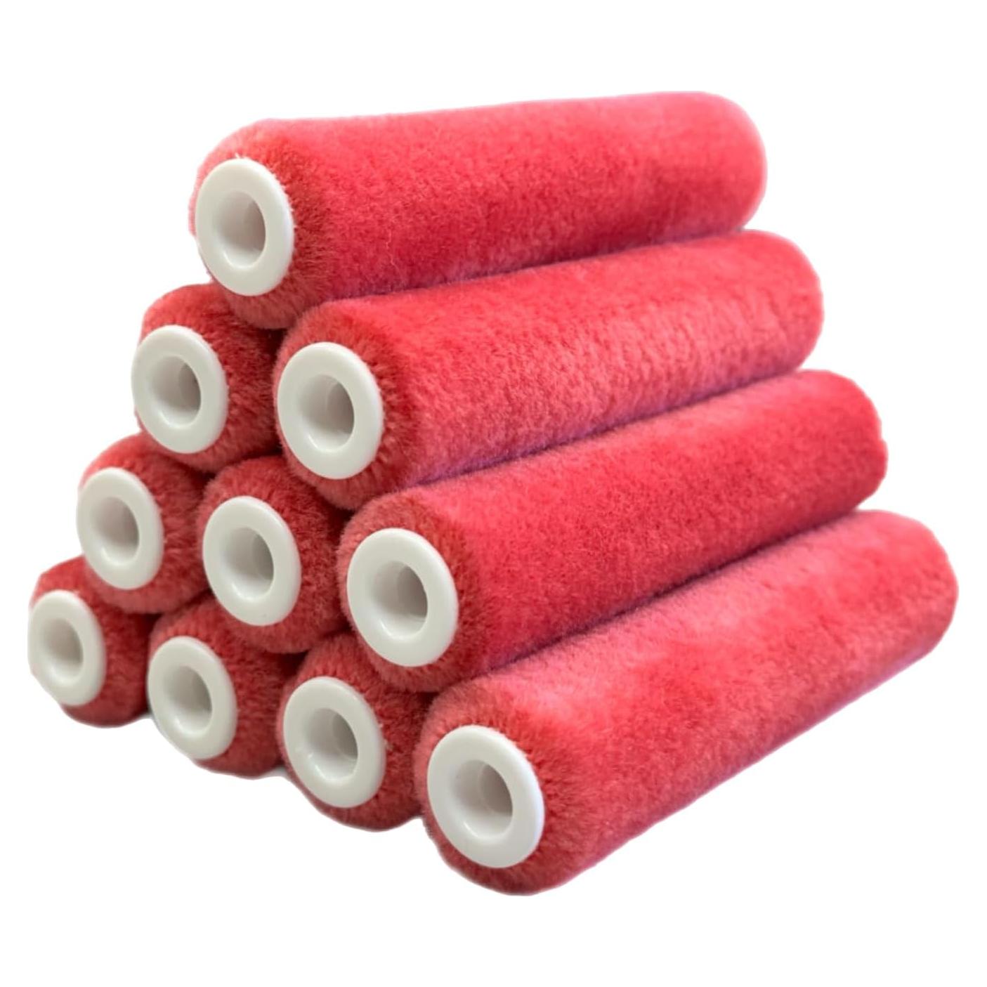 Cubiertas de Rodillo de Pintura Mini Mohair 10 Pzas 10 cm