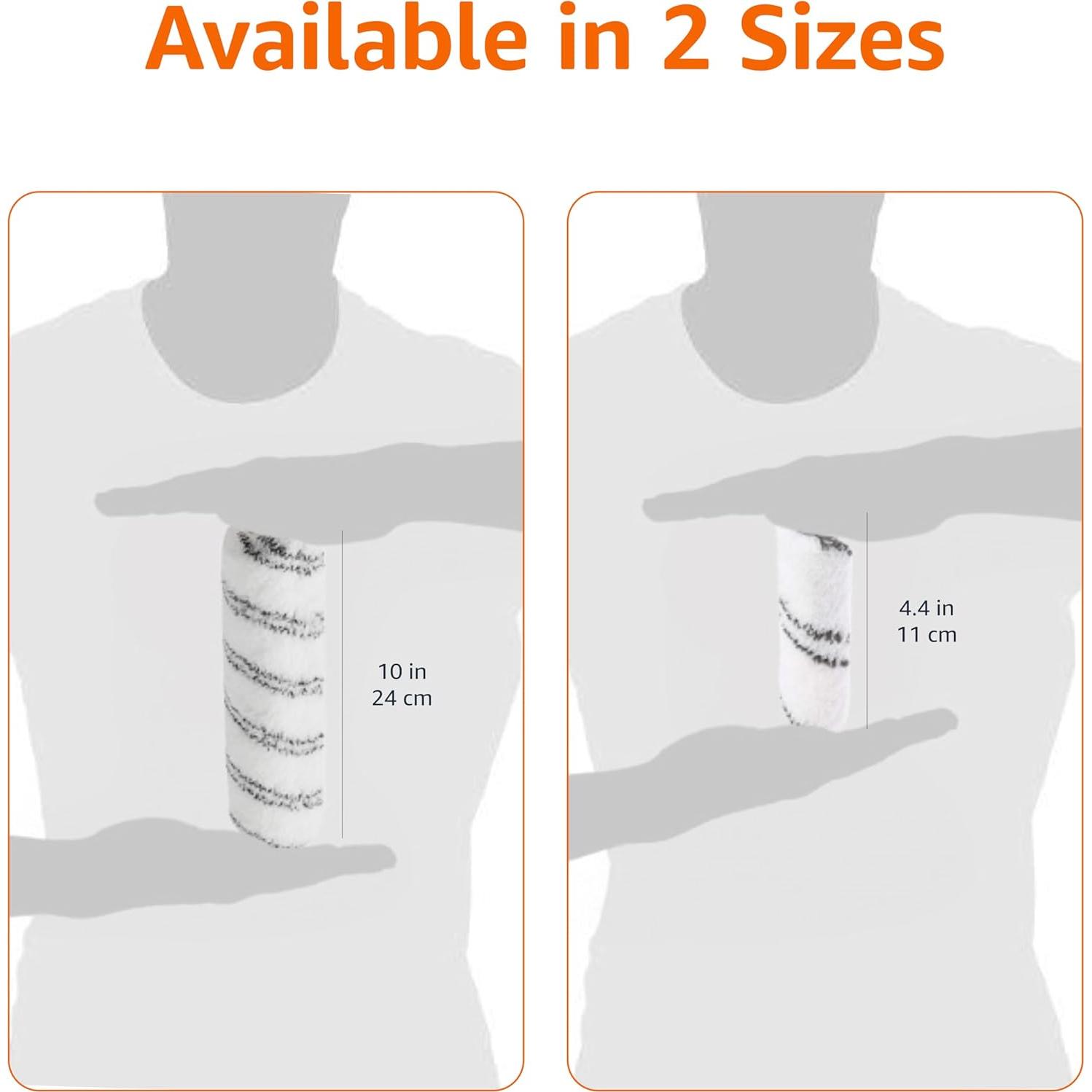 Cubiertas de Rodillo de Pintura Microfibra Amazon Basics 4" 24 Pzas