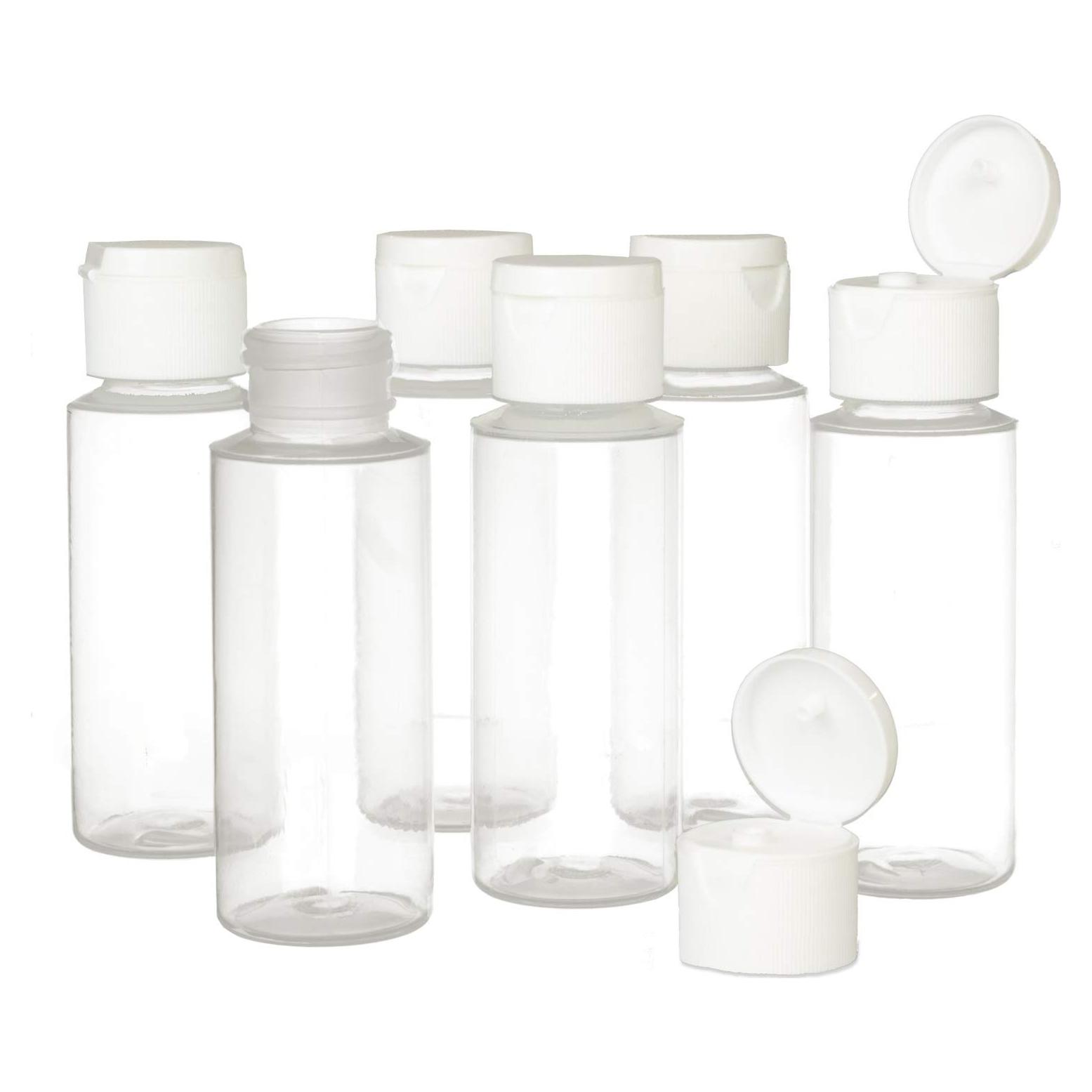 Set de 6 Botellas de Plástico 2oz Chica y Jo - Sin BPA - Aprobadas TSA