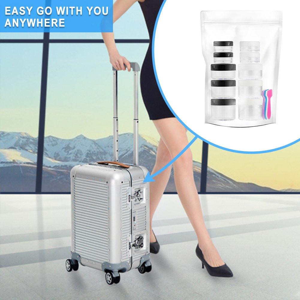 Accmor 10 Contenedores de Viaje para Maquillaje 3-20g