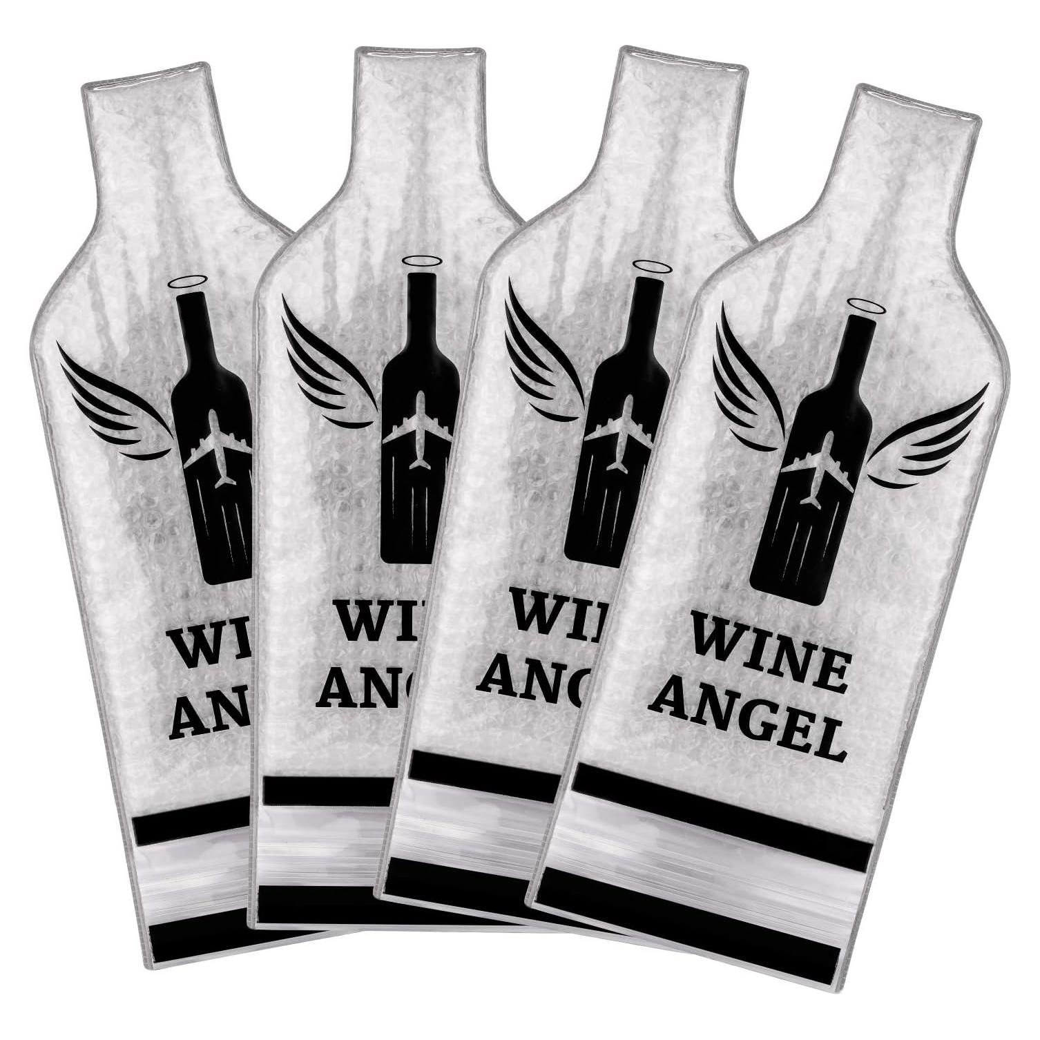 Bolsas de Vino Reutilizables Aozita 4 Set (8 pcs) Protección Triple