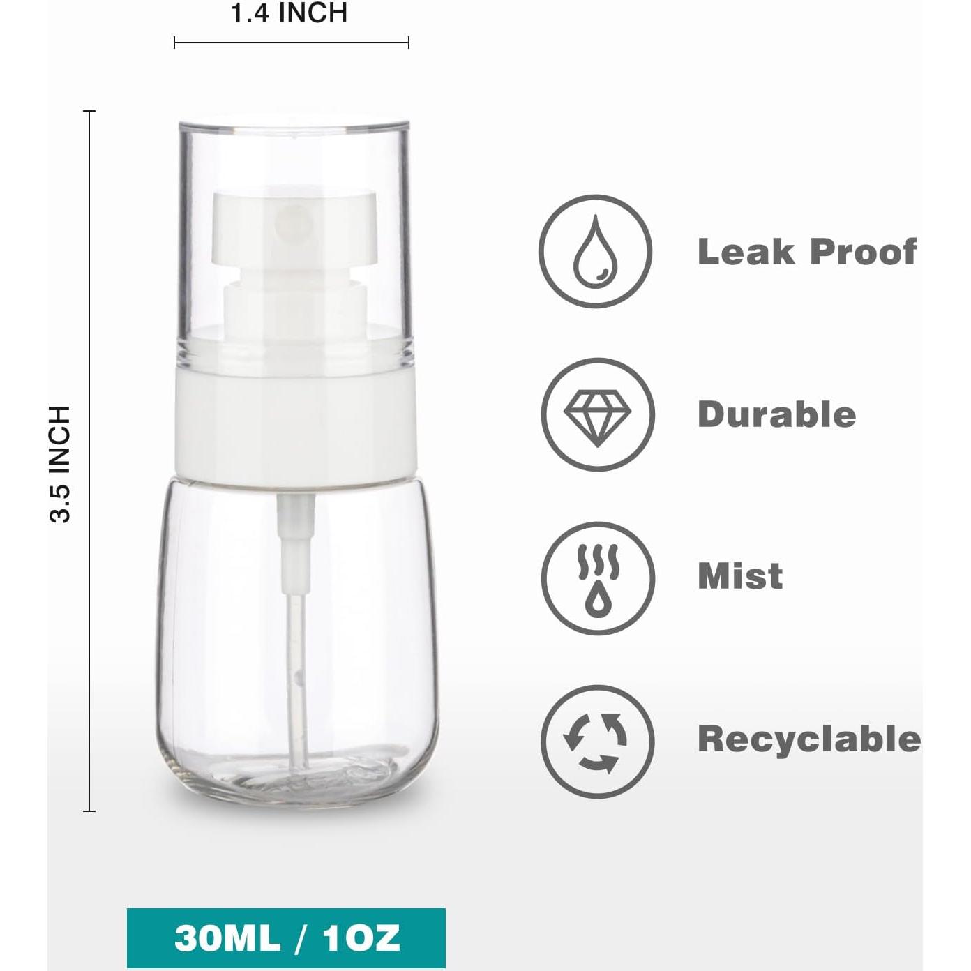 3 Botellas de Spray Pequeñas GIVITASOT 30ml Reutilizables