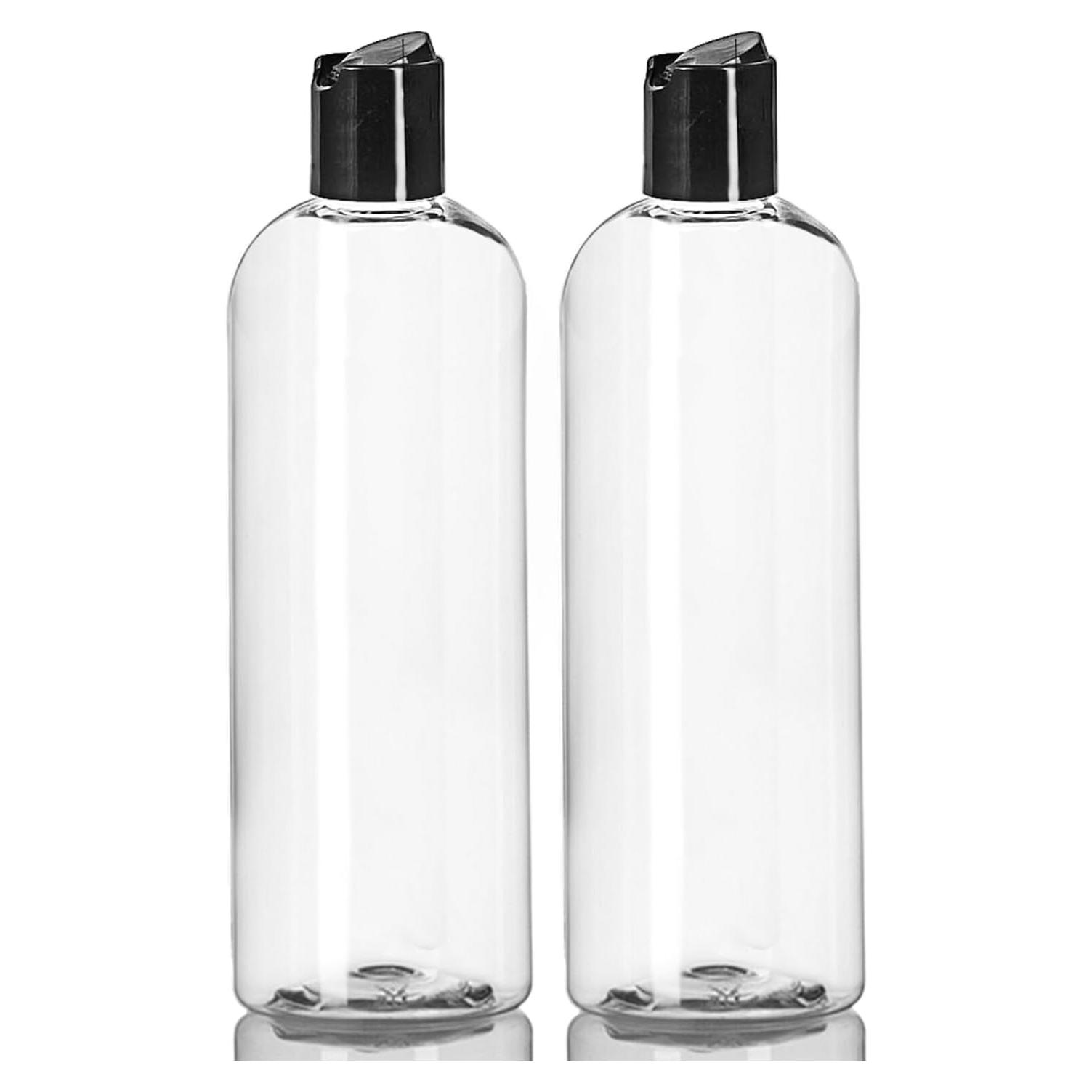 Botellas de Plástico Transparentes 473 ml ljdeals - Paquete de 2